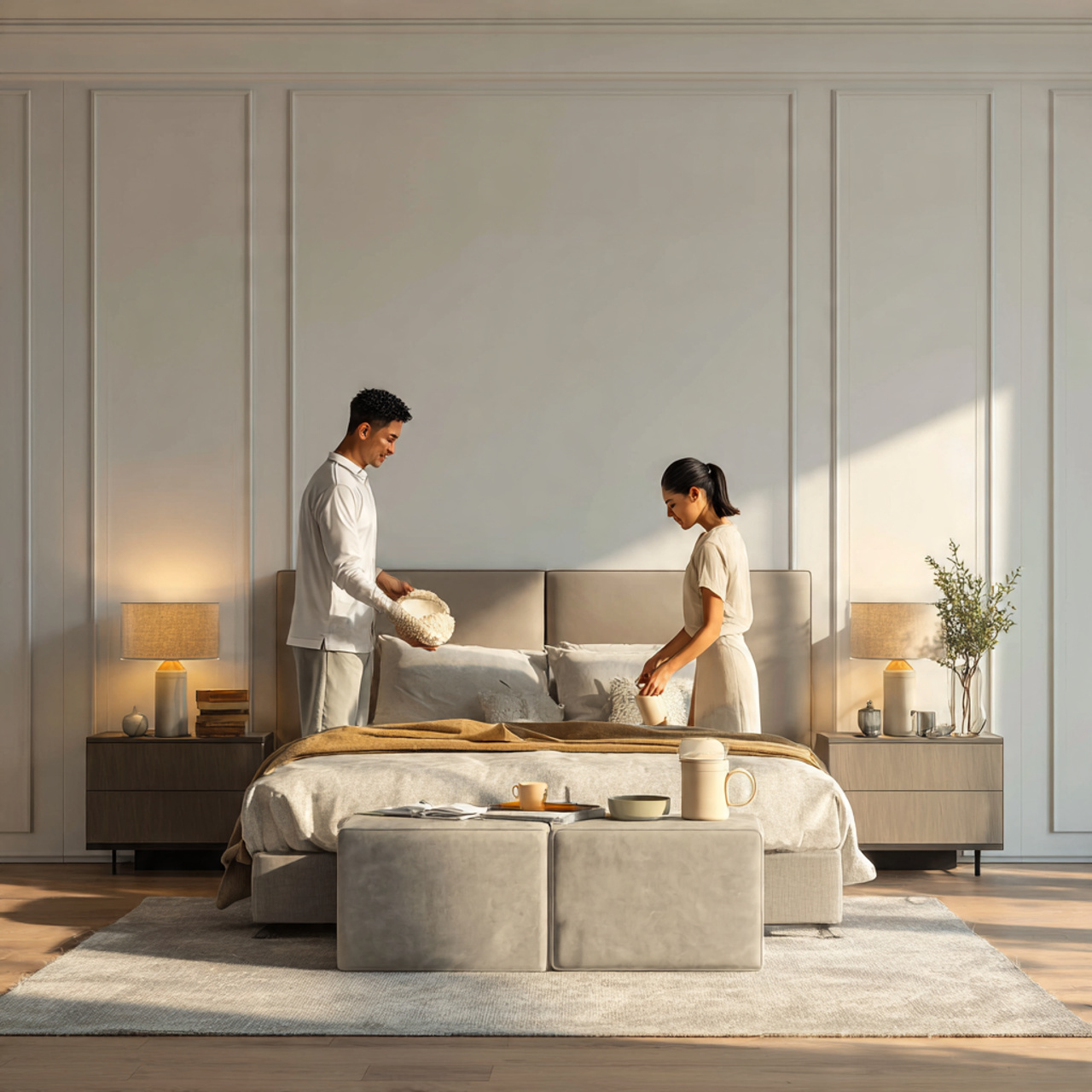 25 Best Simple Bedroom Decor Ideas for Effortless Beauty & Comfort 19 ultra realistic balanced bedroom interior presenting simple bedroom