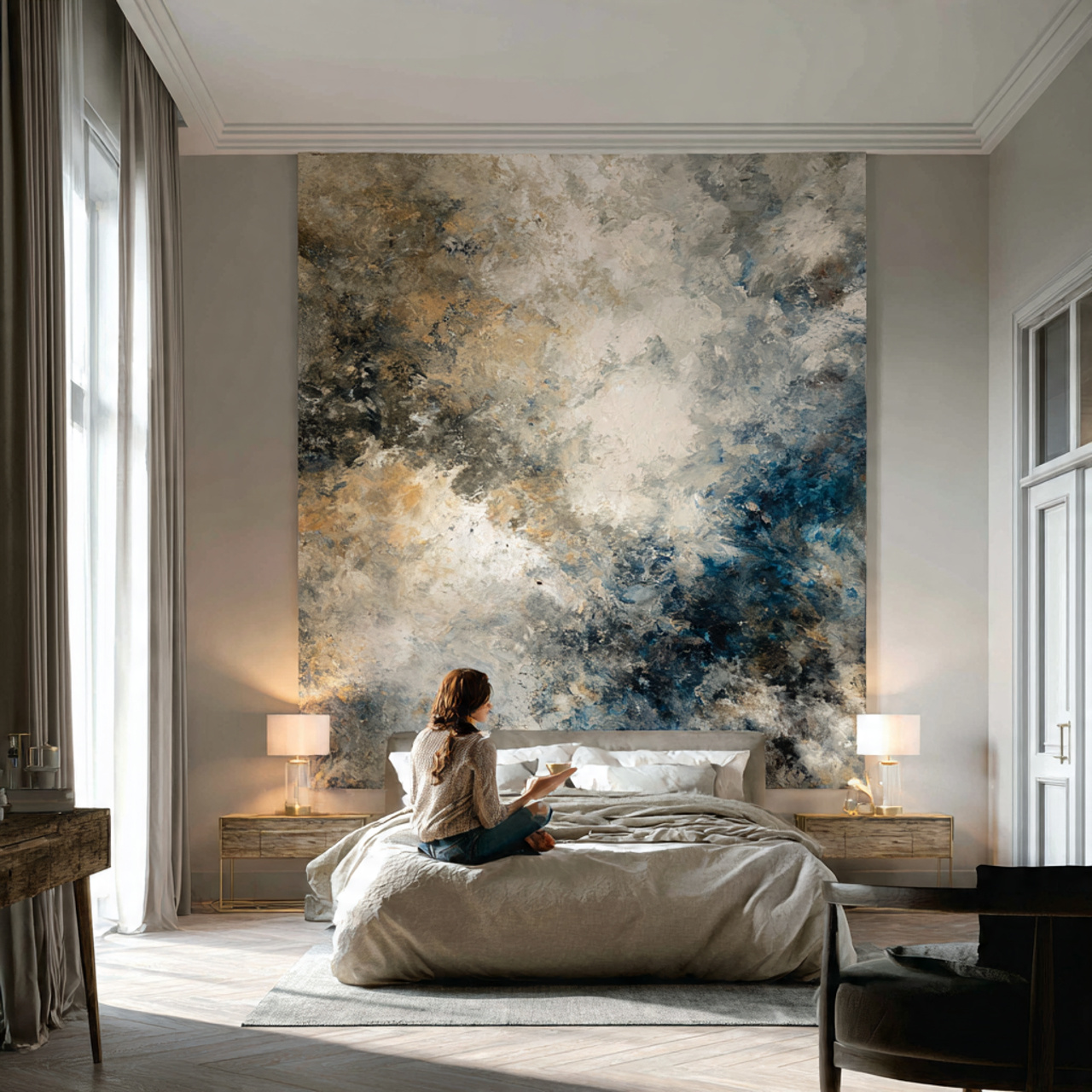 ultra realistic bedroom ideas decor featuring a large