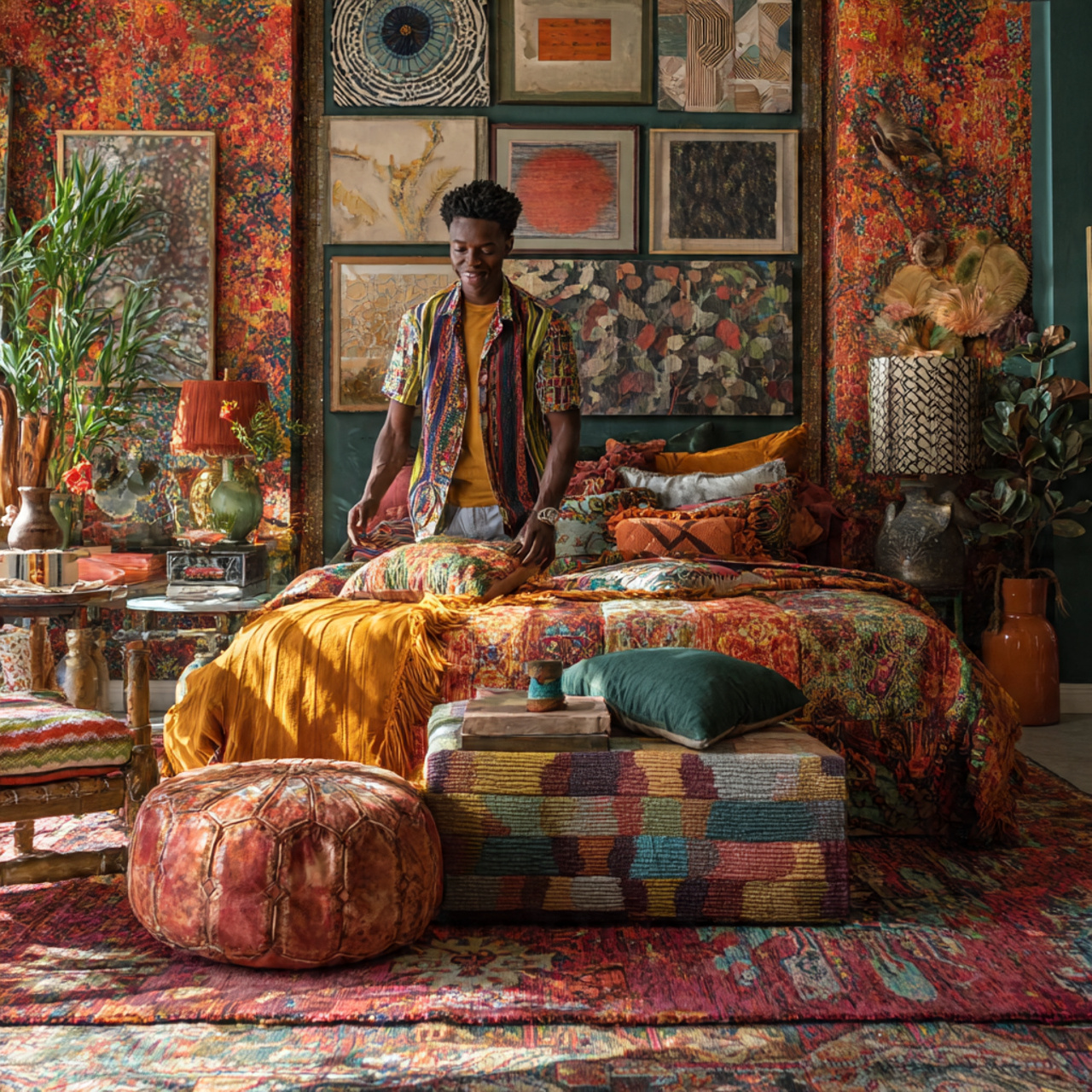 ultra realistic bedroom photograph of home decor bedroom 2