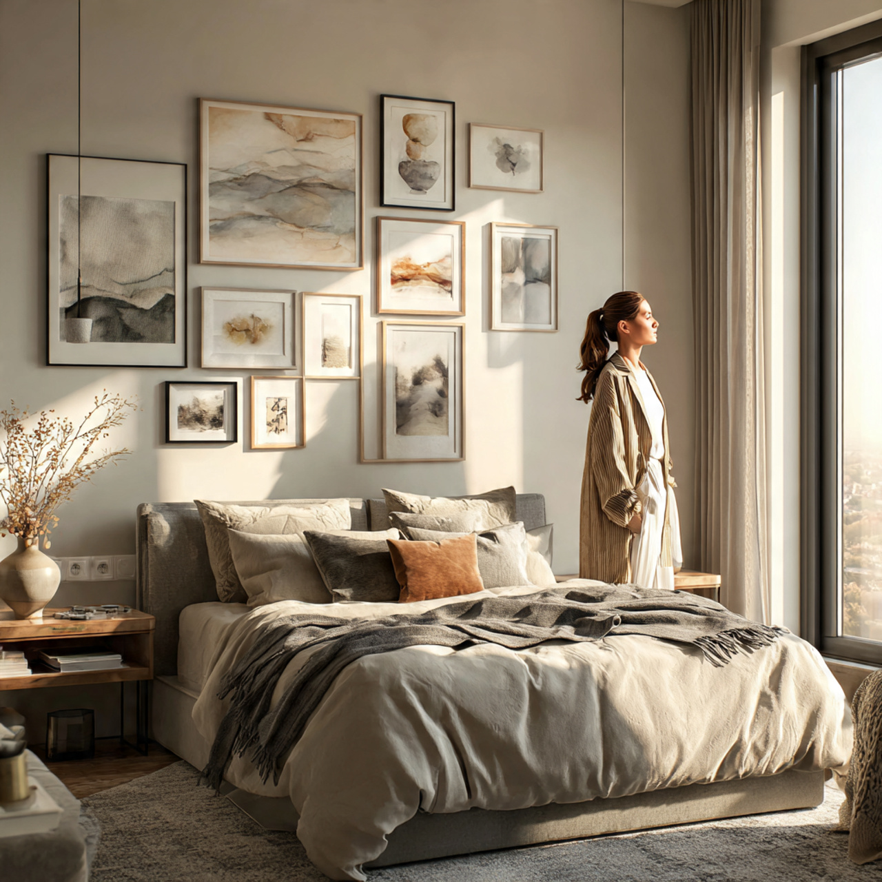 25 Chic Bedroom Decor Ideas for a Modern, Elegant & Cozy Space 3 ultra realistic bedroom scene of chic bedroom decor