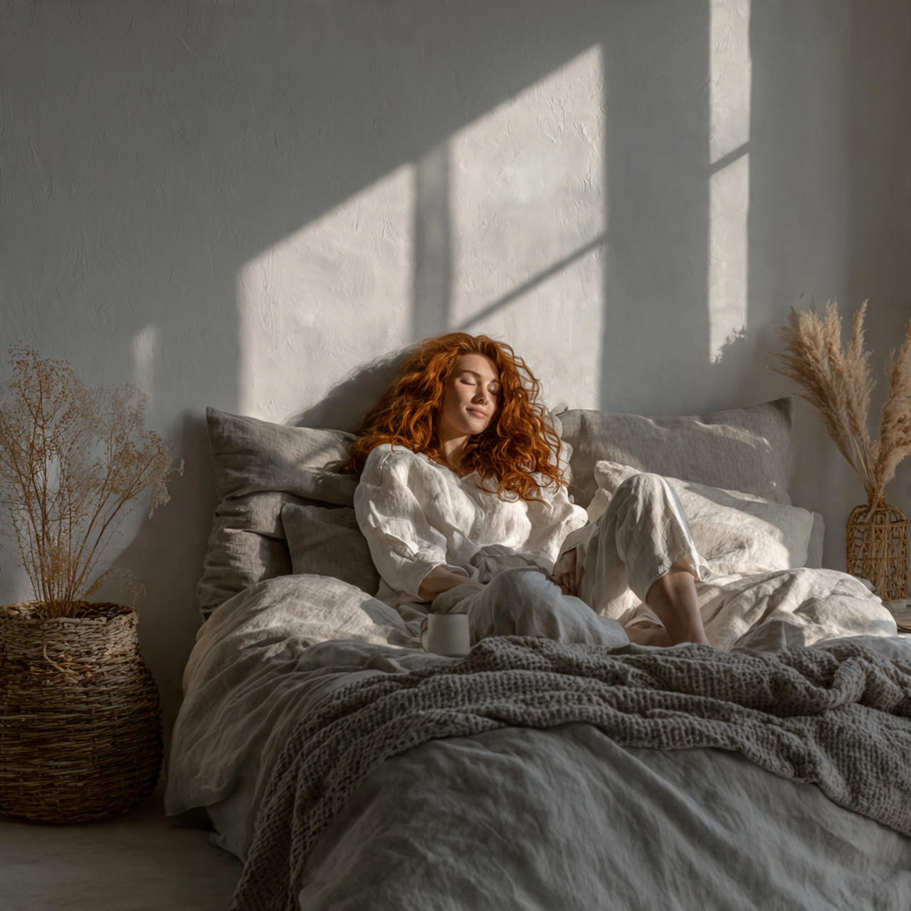 25 Cozy Bedroom Decor Ideas That Make Your Space Stylish & Relaxing 3 ultra realistic bedroom with layered linen bedding in