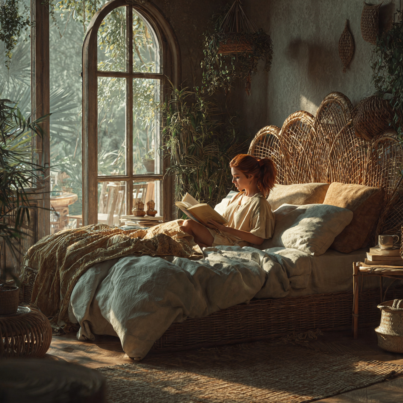 25 Unique Boho Bedroom Decor Ideas to Elevate Your Personal Sanctuary 1 ultra realistic boho bedroom decor ideas featuring a