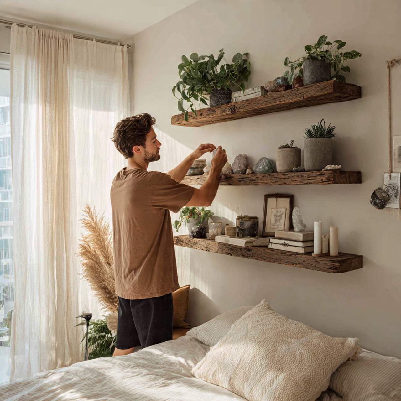 25 Unique Boho Bedroom Decor Ideas to Elevate Your Personal Sanctuary 12 ultra realistic boho bedroom decor ideas showcasing floating