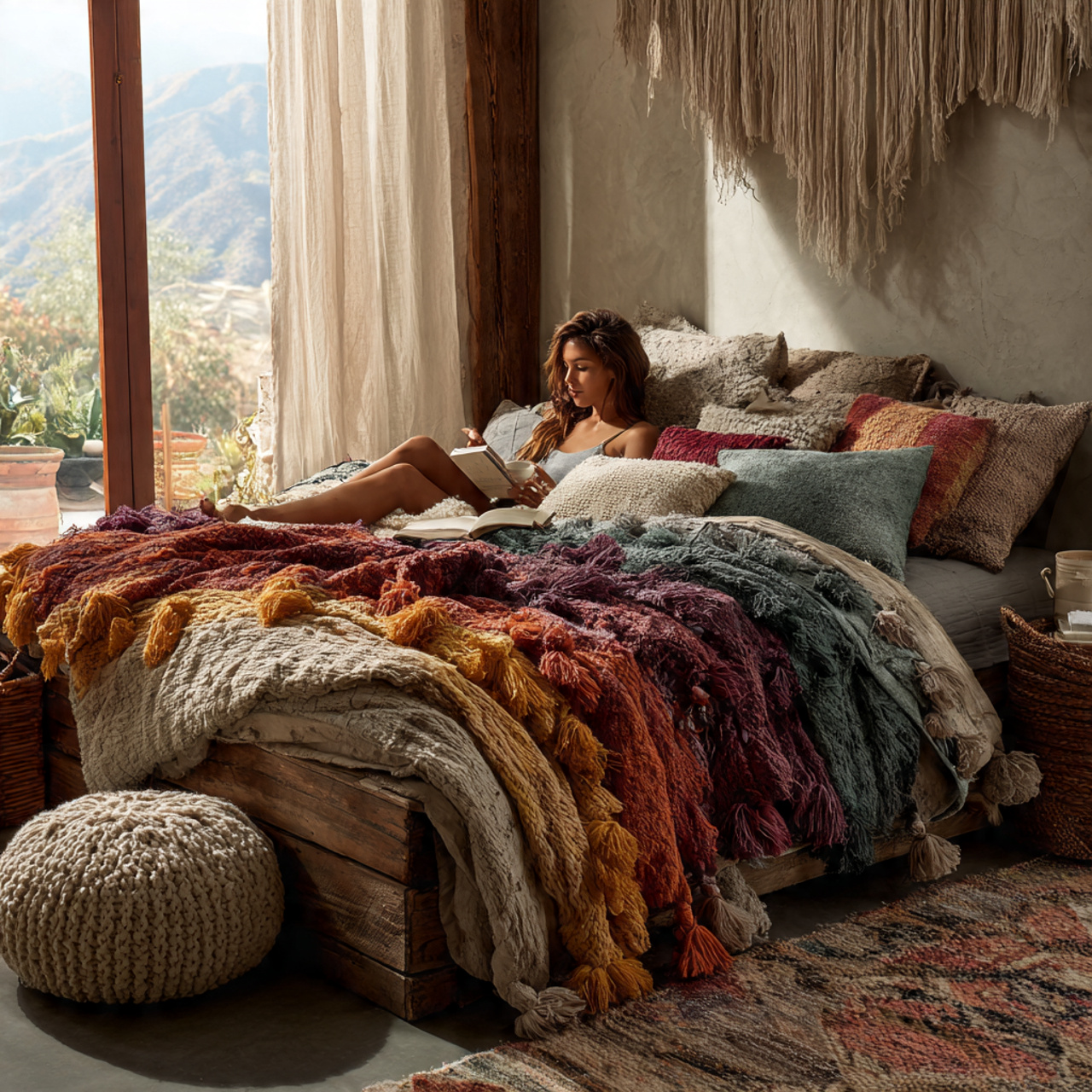 25 Unique Boho Bedroom Decor Ideas to Elevate Your Personal Sanctuary 9 ultra realistic boho bedroom decor ideas showing a 1