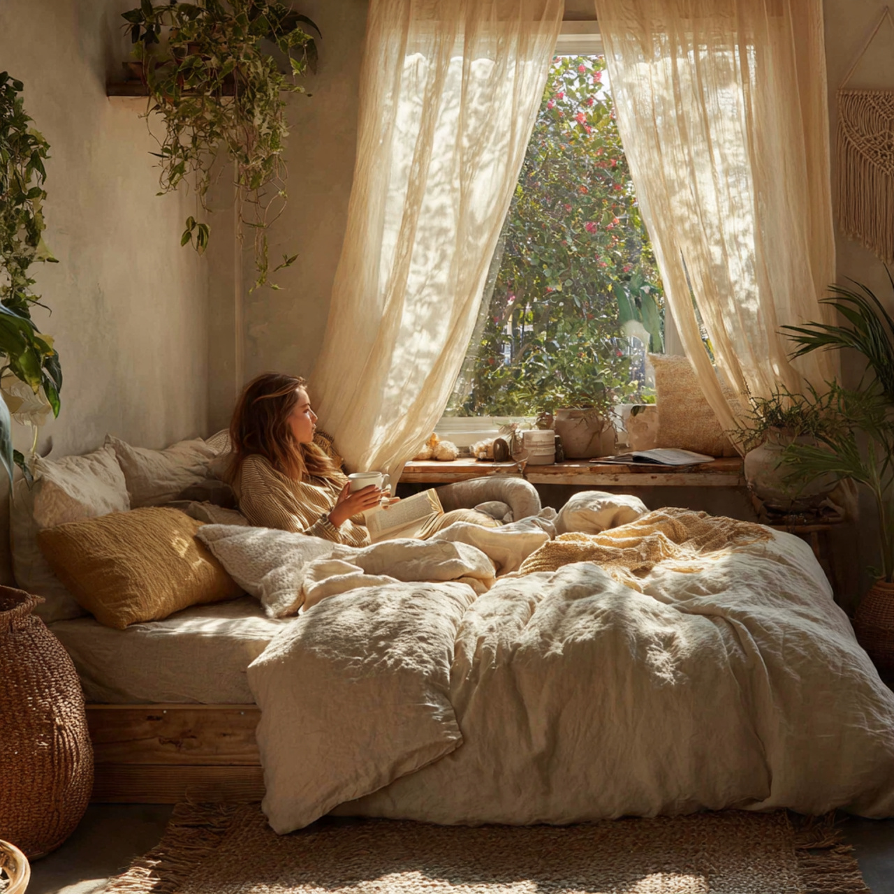 25 Unique Boho Bedroom Decor Ideas to Elevate Your Personal Sanctuary 19 ultra realistic boho bedroom decor ideas with light