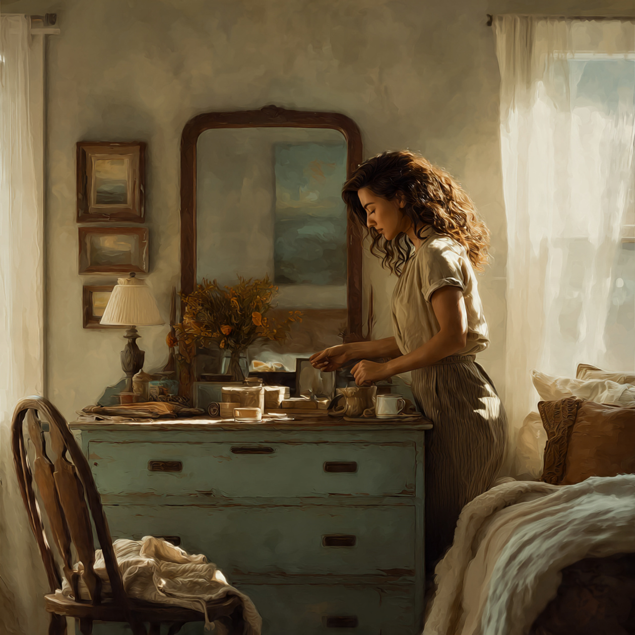 25 Best Simple Bedroom Decor Ideas for Effortless Beauty & Comfort 13 ultra realistic charming bedroom scene displaying simple bedroom