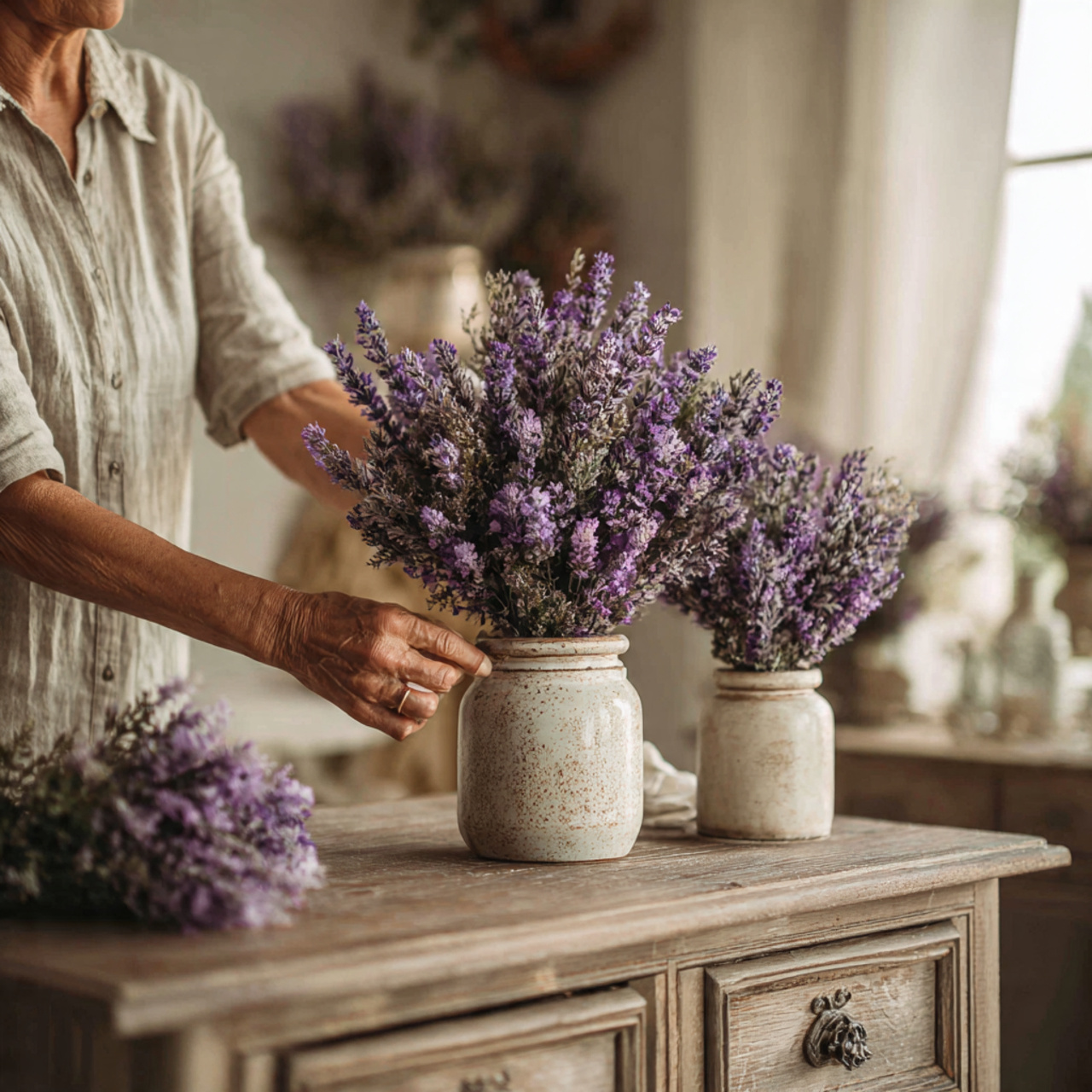 25 Farmhouse Bedroom Decor Ideas for a Cozy, Timeless & Beautiful Retreat 18 ultra realistic close up bedroom view of farmhouse bedroom