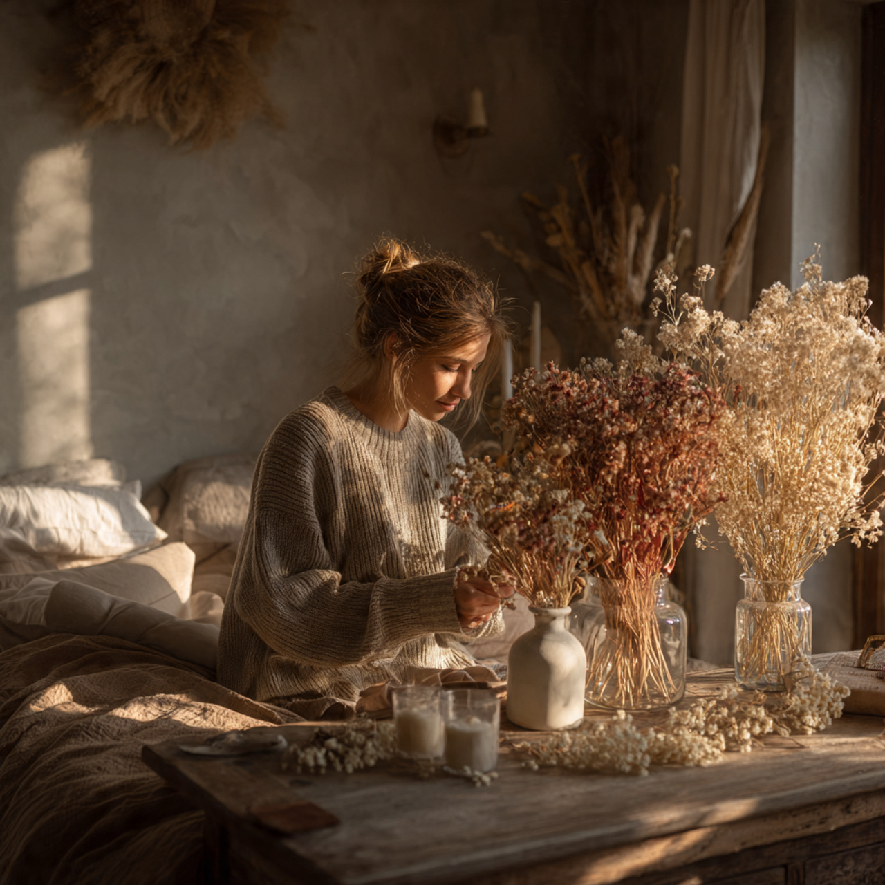 25 Best Simple Bedroom Decor Ideas for Effortless Beauty & Comfort 24 ultra realistic cozy bedroom scene displaying simple bedroom