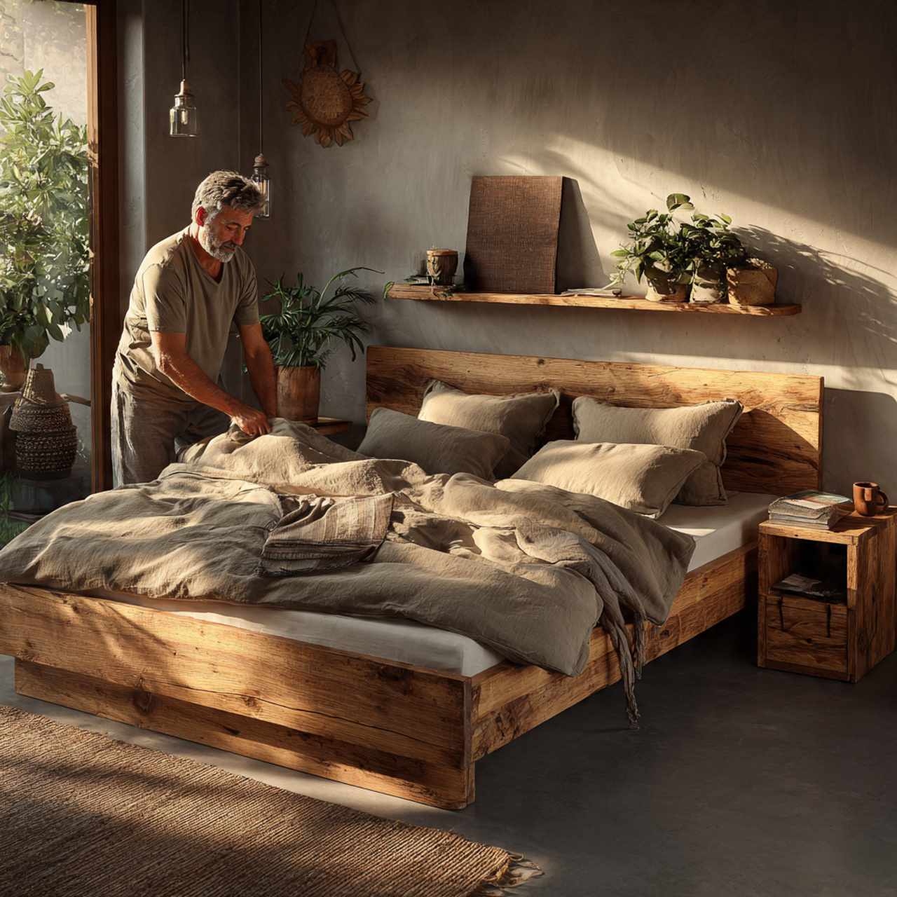 25 Best Simple Bedroom Decor Ideas for Effortless Beauty & Comfort 2 ultra realistic cozy bedroom scene illustrating simple bedroom