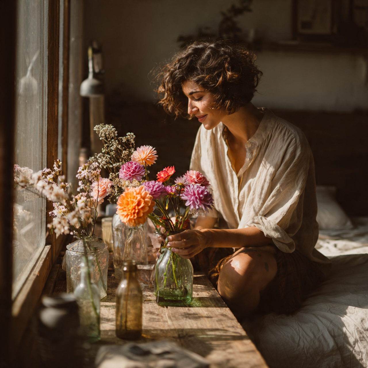 25 DIY Bedroom Decor Ideas to Create a Cozy Dream Space 13 ultra realistic cozy bedroom vignette highlighting diy bedroom