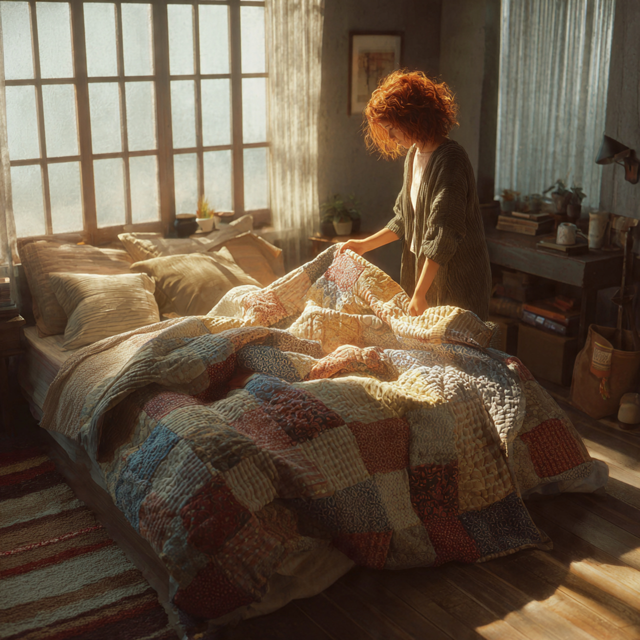 25 Cozy Bedroom Decor Ideas That Make Your Space Stylish & Relaxing 25 ultra realistic cozy bedroom with a patterned quilt