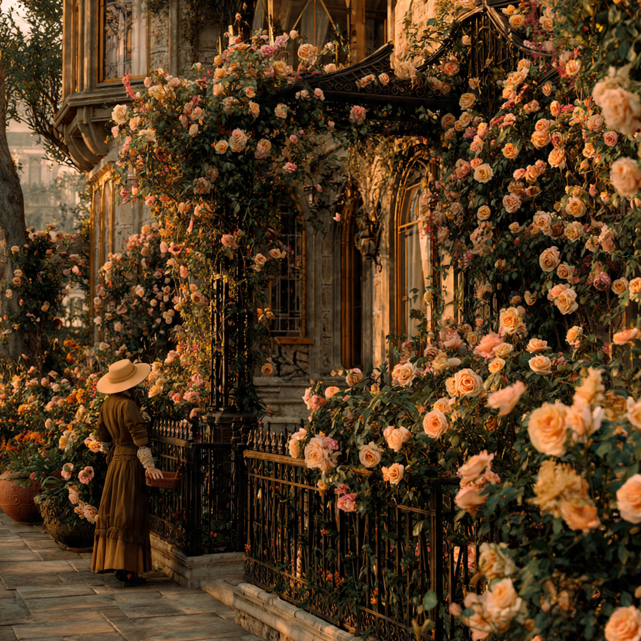 ultra realistic flower bed ideas featuring victorian style