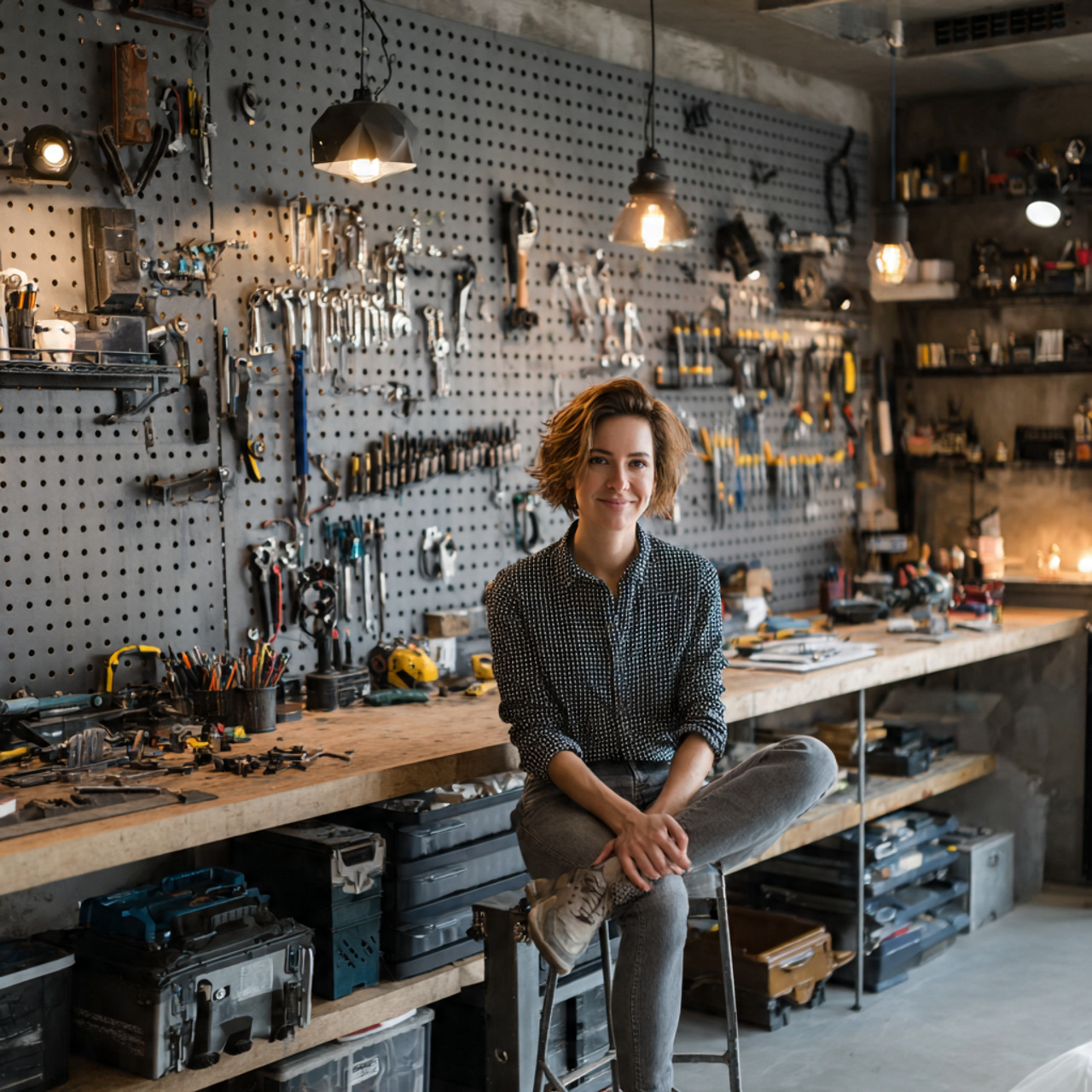 25 Organization Ideas That Transform Clutter Into Stunning Home Style 5 ultra realistic garage workspace featuring pegboard tool arrangement
