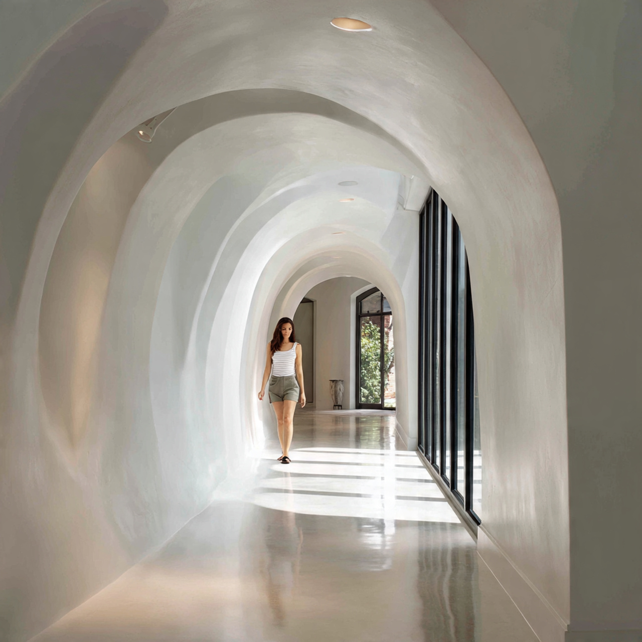 ultra realistic hallway showcasing pop design ideas with