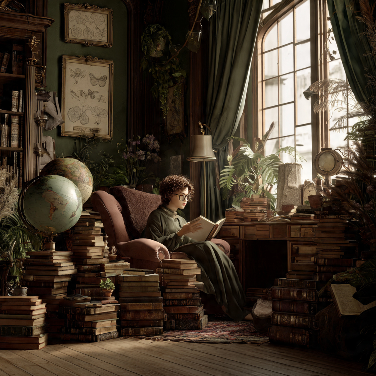 25 Stunning Bedroom Decor Aesthetic Ideas for Every Style & Mood 1 ultra realistic image of a cozy dark academia