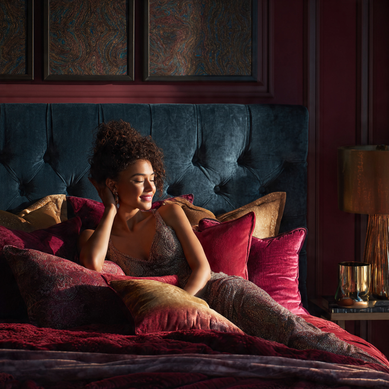 25 Guest Bedroom Decor Ideas That Feel Luxurious & Inviting 21 ultra realistic image of a guest bedroom featuring 4