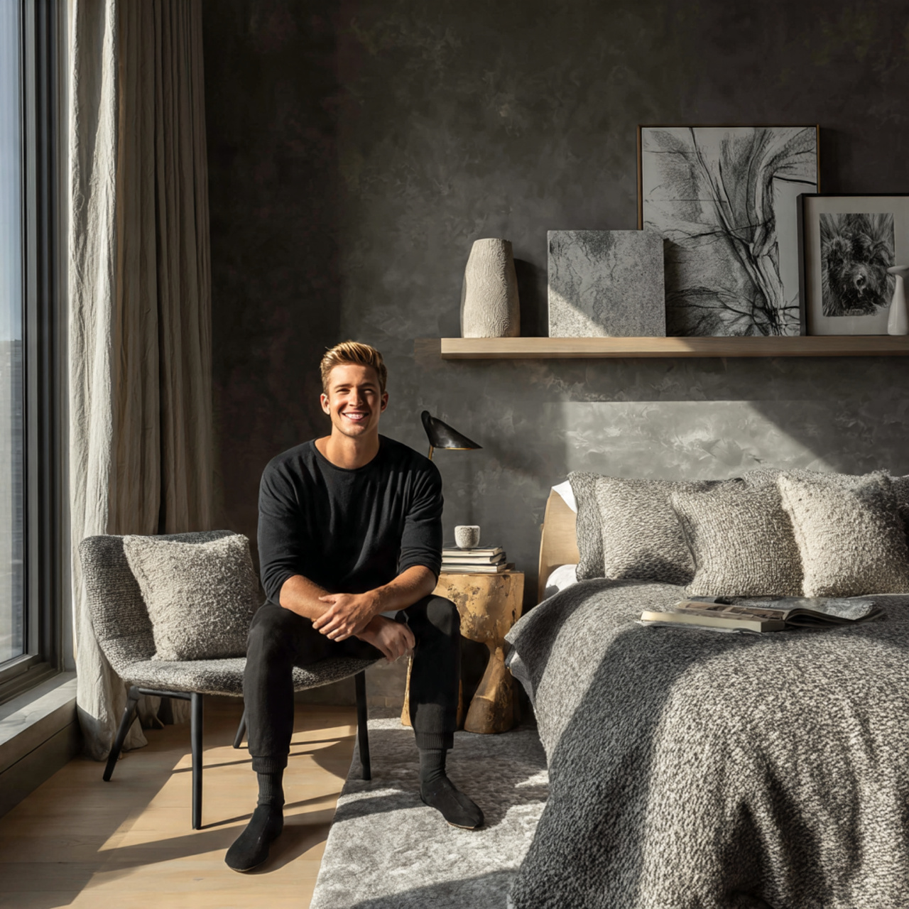 25 Guest Bedroom Decor Ideas That Feel Luxurious & Inviting 15 ultra realistic image of a guest bedroom with 2