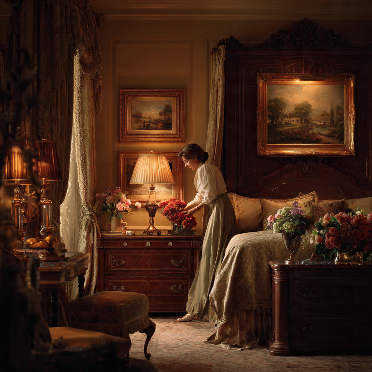 25 Guest Bedroom Decor Ideas That Feel Luxurious & Inviting 20 ultra realistic image of a guest bedroom with 6