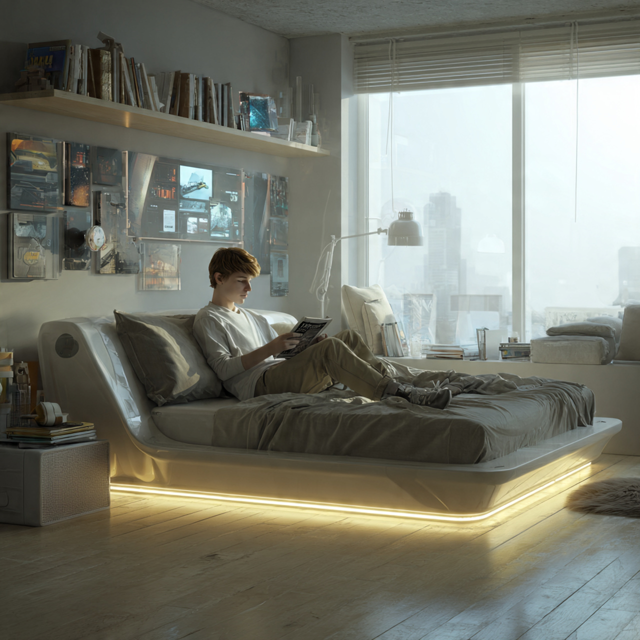 25 Teen Bedroom Decor Ideas for a Trendy, Functional, and Fun Space 2 ultra realistic image of a modern teen bedroom