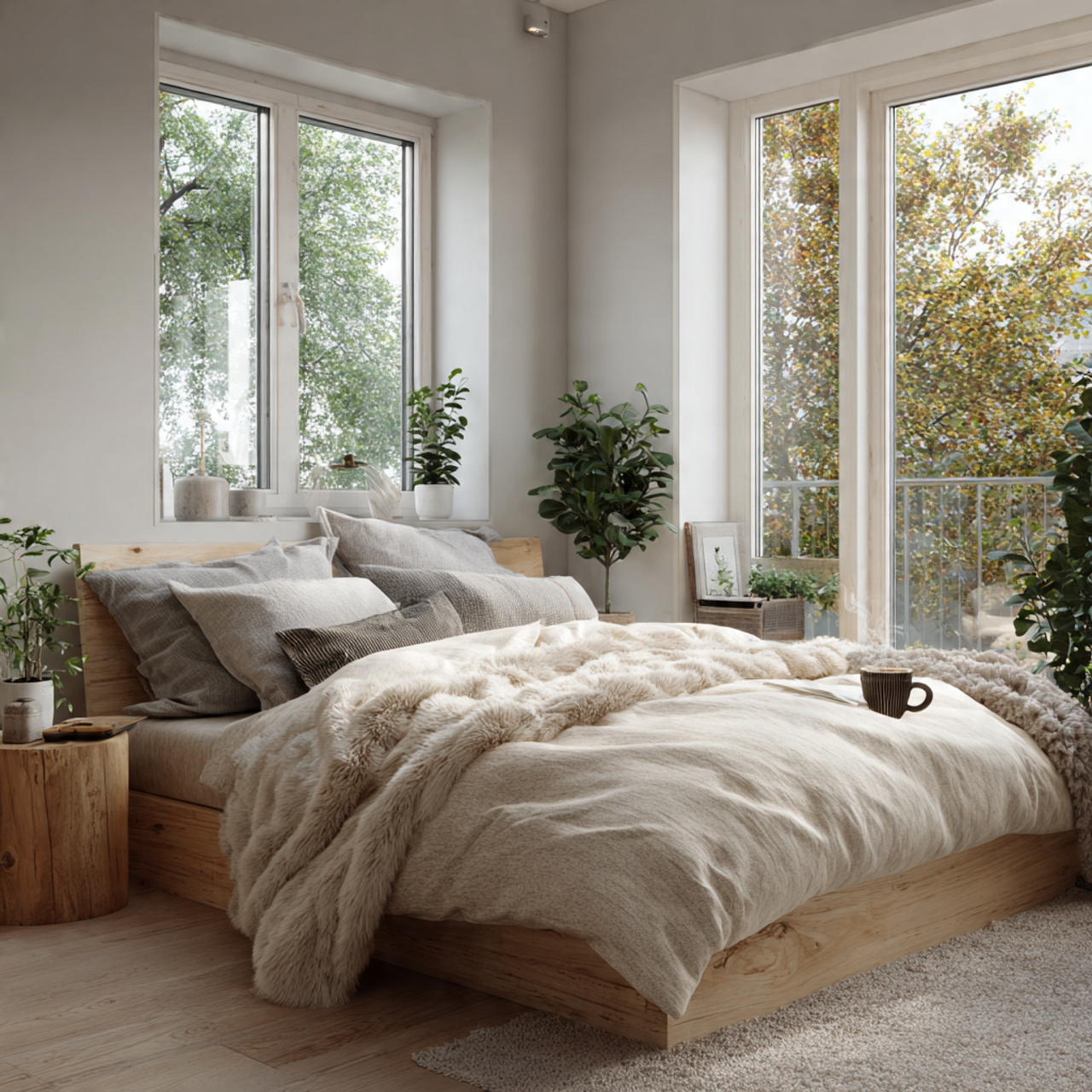 25 Home Decor Ideas Bedroom for Modern, Cozy & Luxury Interiors 4 ultra realistic image of a scandinavian simplicity bedroom