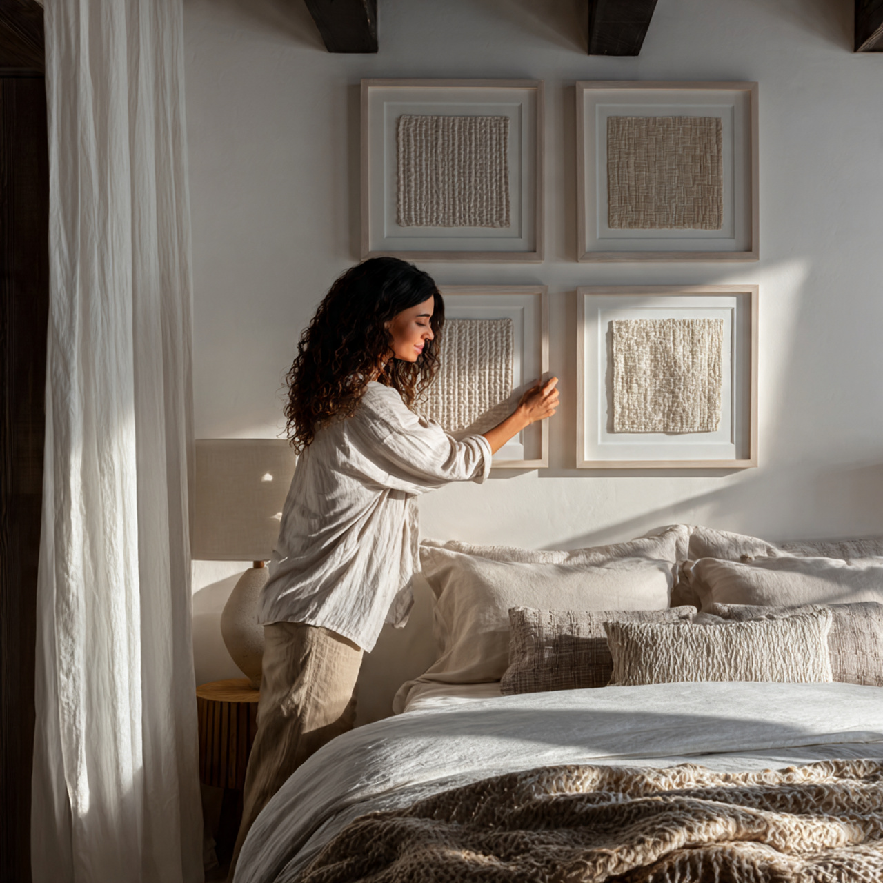 25 Small Bedroom Decor Ideas to Maximize Space & Luxury 21 ultra realistic image of a small bedroom featuring 6