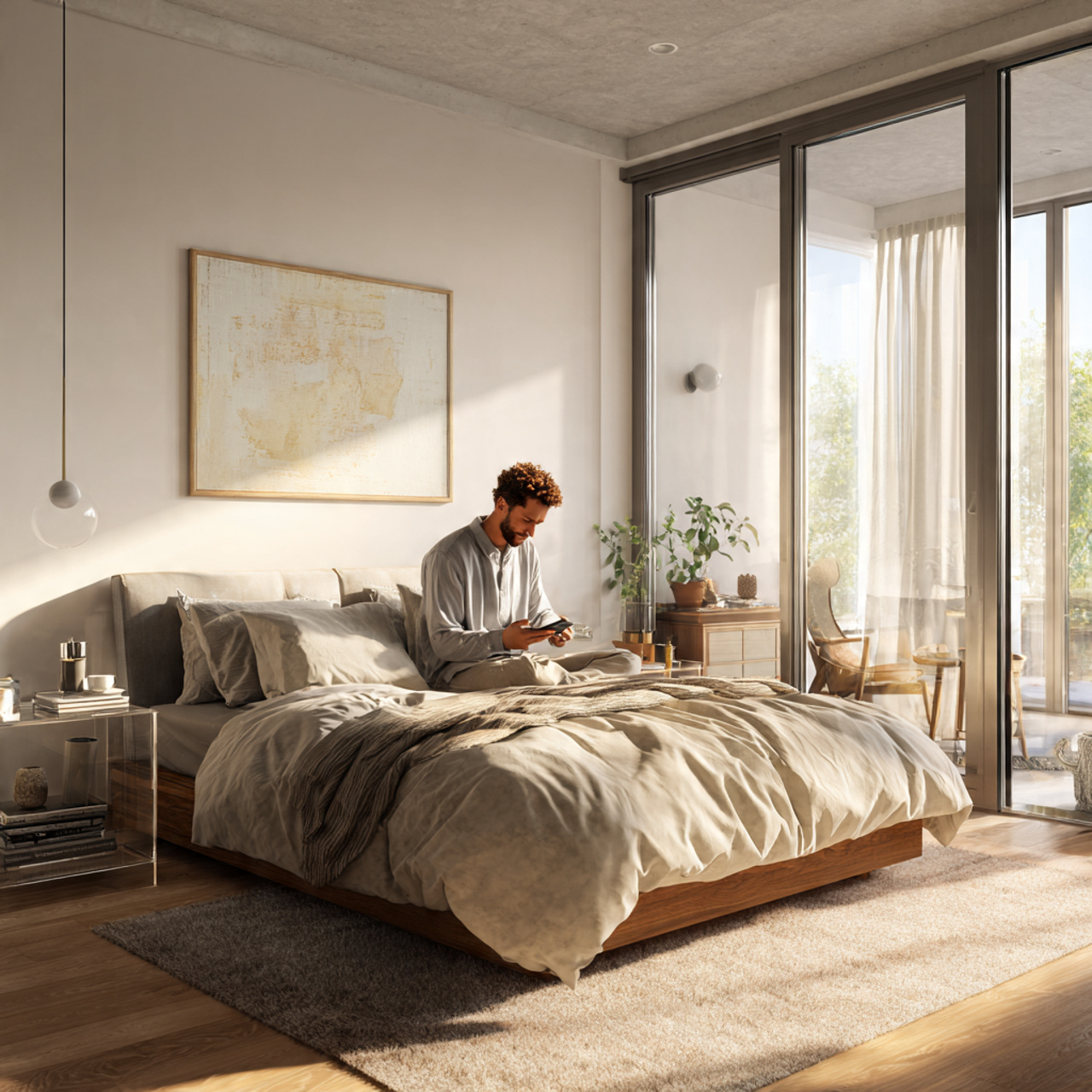 25 Small Bedroom Decor Ideas to Maximize Space & Luxury 14 ultra realistic image of a small bedroom showcasing 2