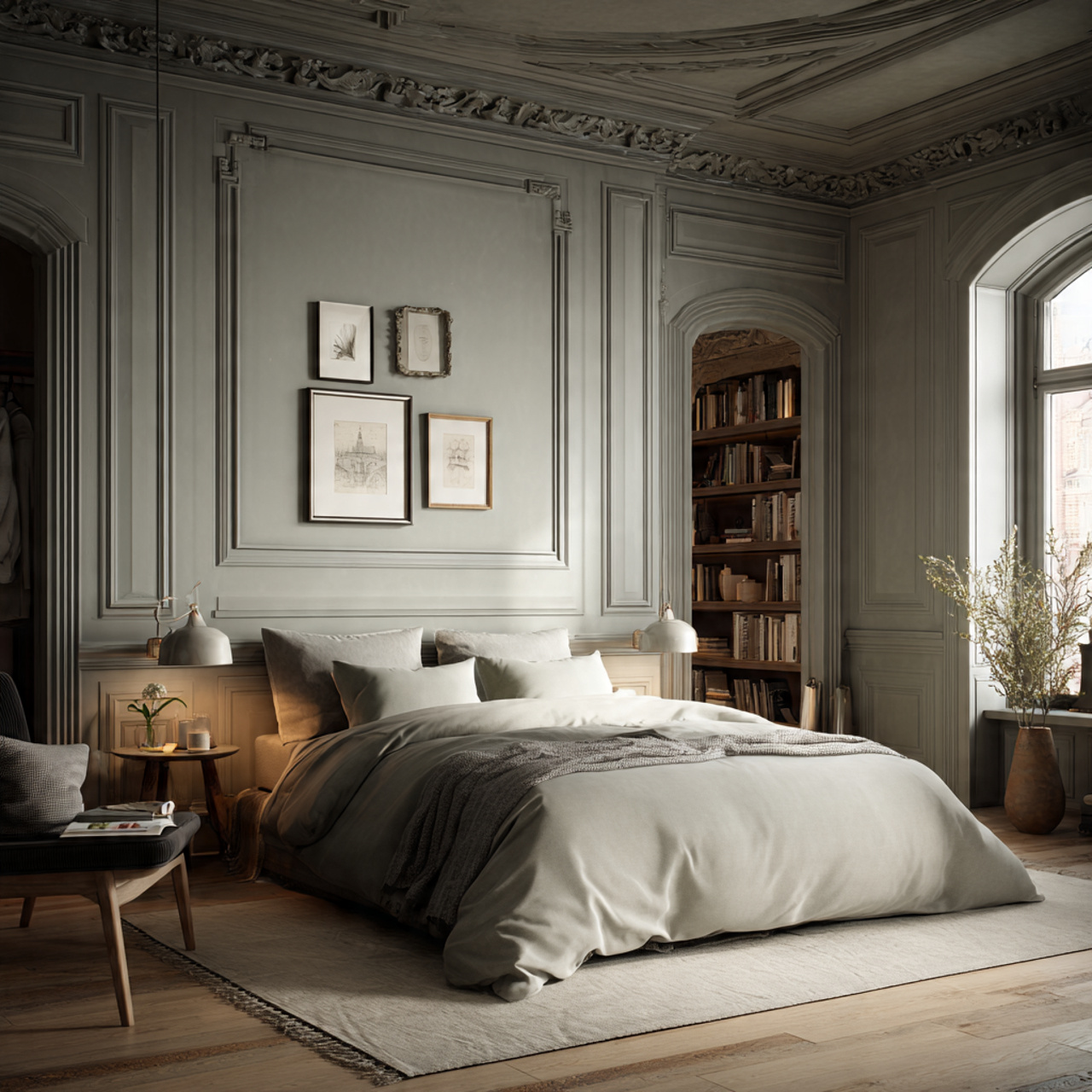 25 Small Bedroom Decor Ideas to Maximize Space & Luxury 23 ultra realistic image of a small bedroom showcasing 4