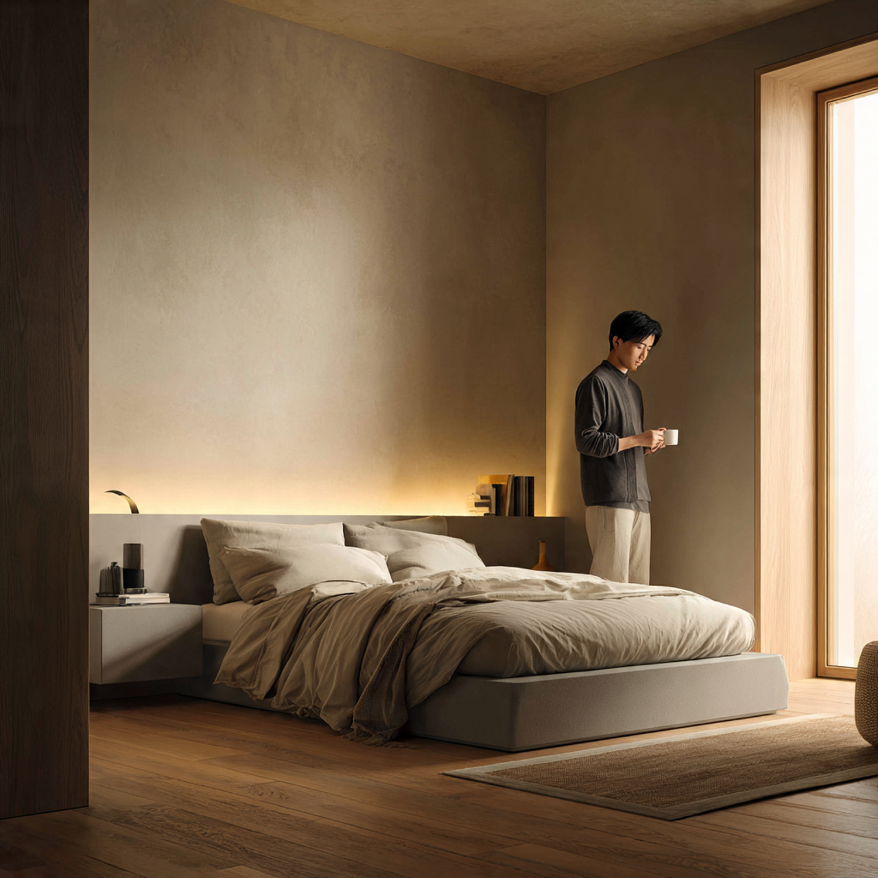 25 Small Bedroom Decor Ideas to Maximize Space & Luxury 2 ultra realistic image of a small bedroom showcasing