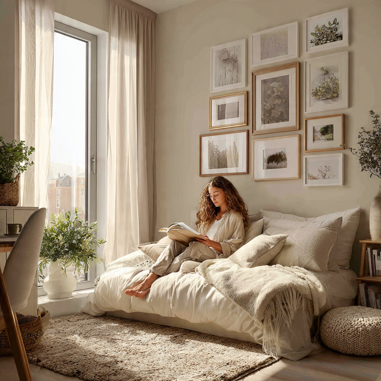 25 Small Bedroom Decor Ideas to Maximize Space & Luxury 1 ultra realistic image of a small modern bedroom