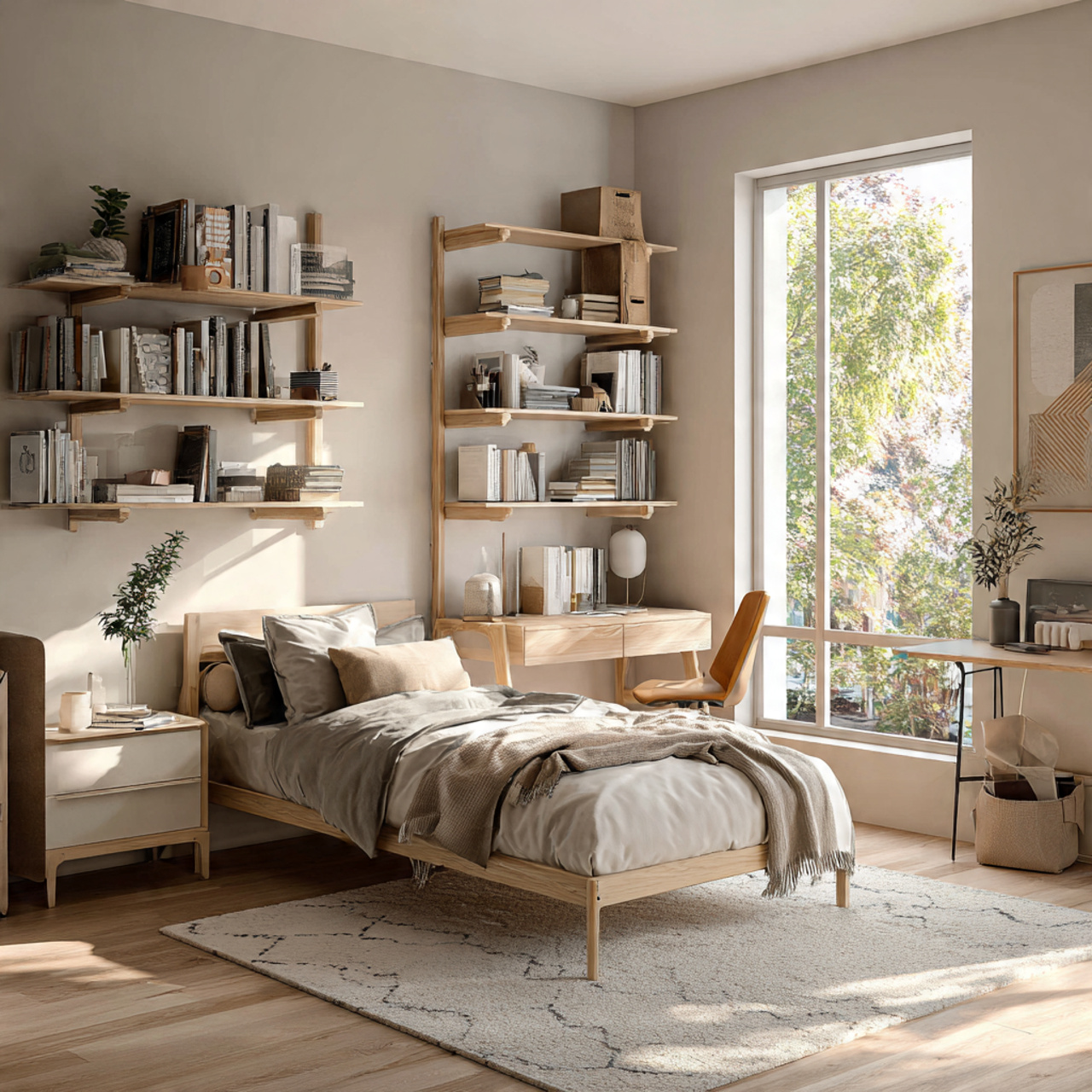 25 Teen Bedroom Decor Ideas for a Trendy, Functional, and Fun Space 23 ultra realistic image of a teen bedroom decorated 2