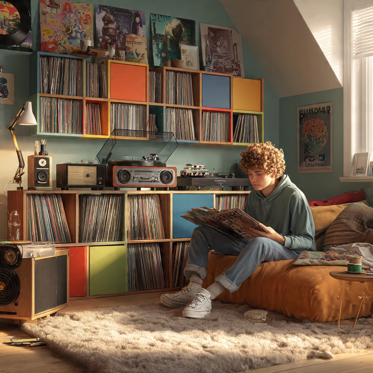 25 Teen Bedroom Decor Ideas for a Trendy, Functional, and Fun Space 8 ultra realistic image of a teen bedroom featuring 2