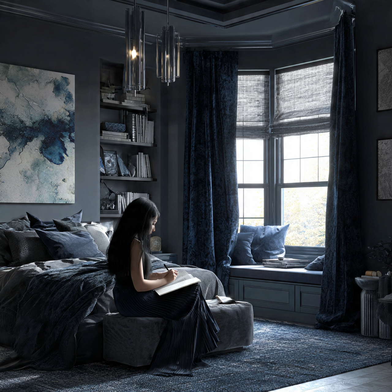 25 Teen Bedroom Decor Ideas for a Trendy, Functional, and Fun Space 15 ultra realistic image of a teen bedroom using