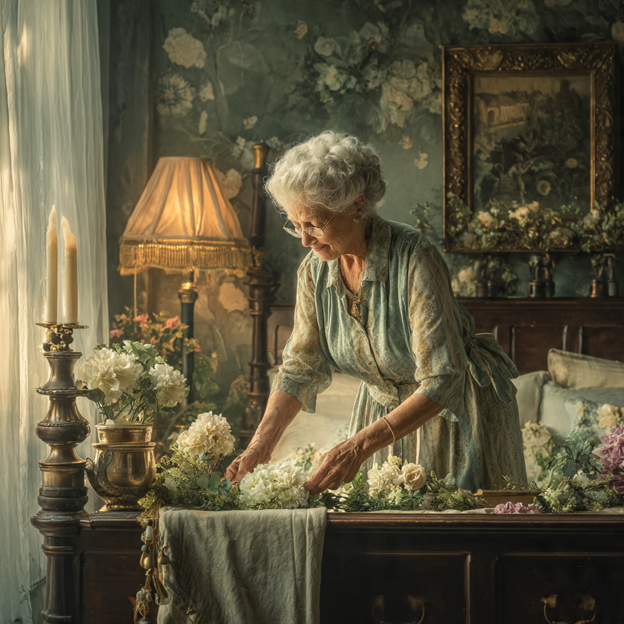 ultra realistic image of home decor bedroom ideas