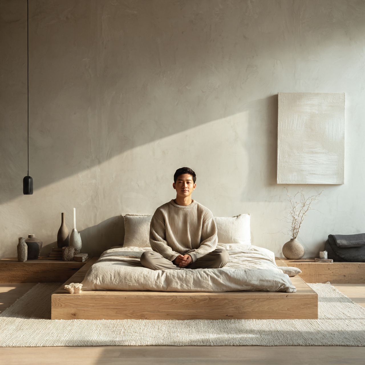 ultra realistic interior photo of apartment bedroom decor 2