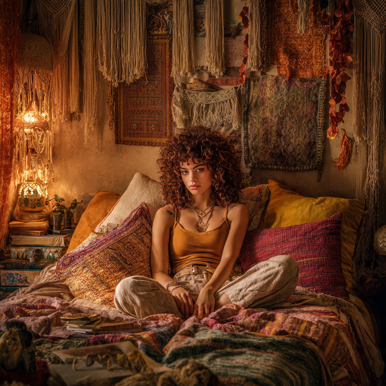 ultra realistic interior photograph of apartment bedroom decor 1