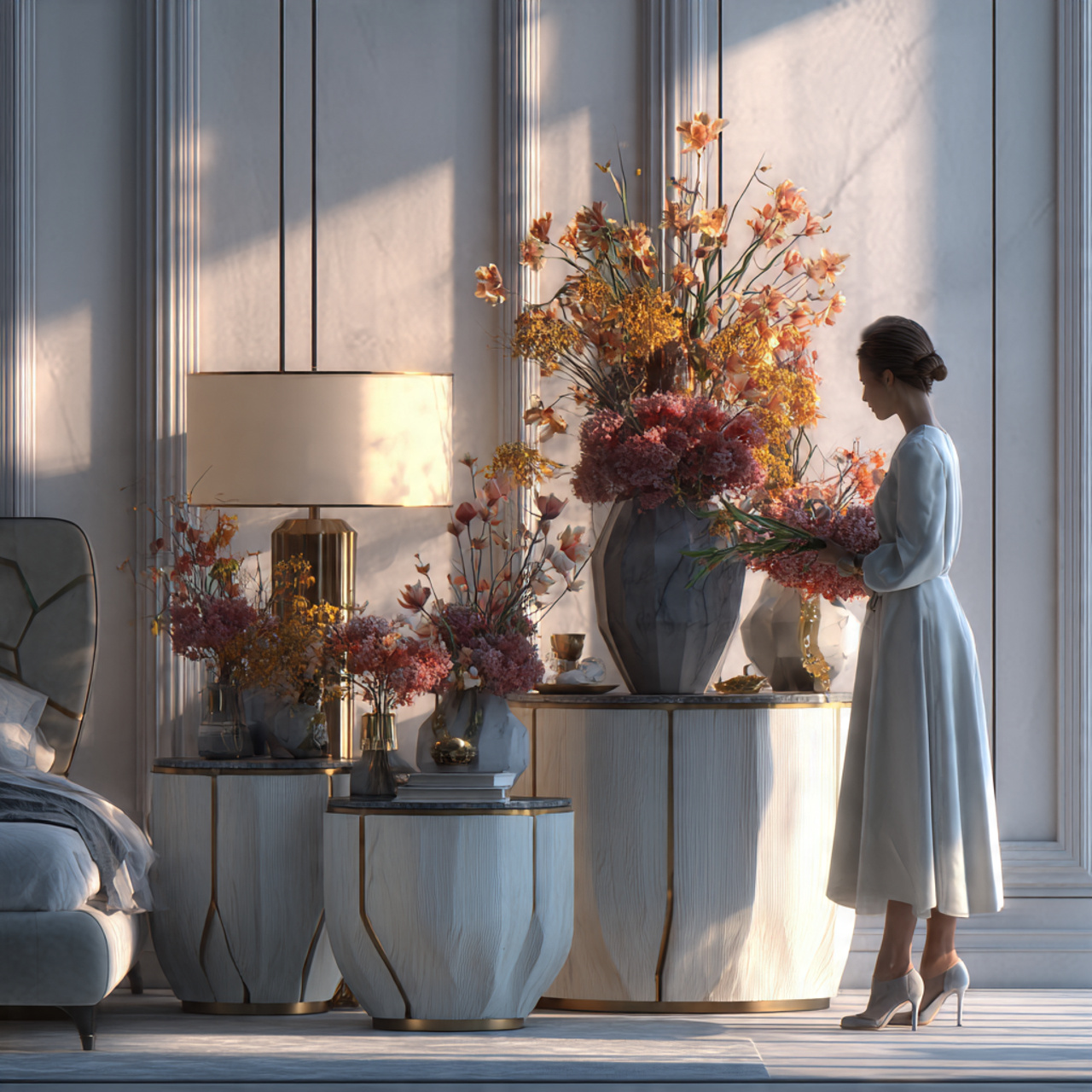 25 Chic Bedroom Decor Ideas for a Modern, Elegant & Cozy Space 23 ultra realistic interior shot of chic bedroom decor 4