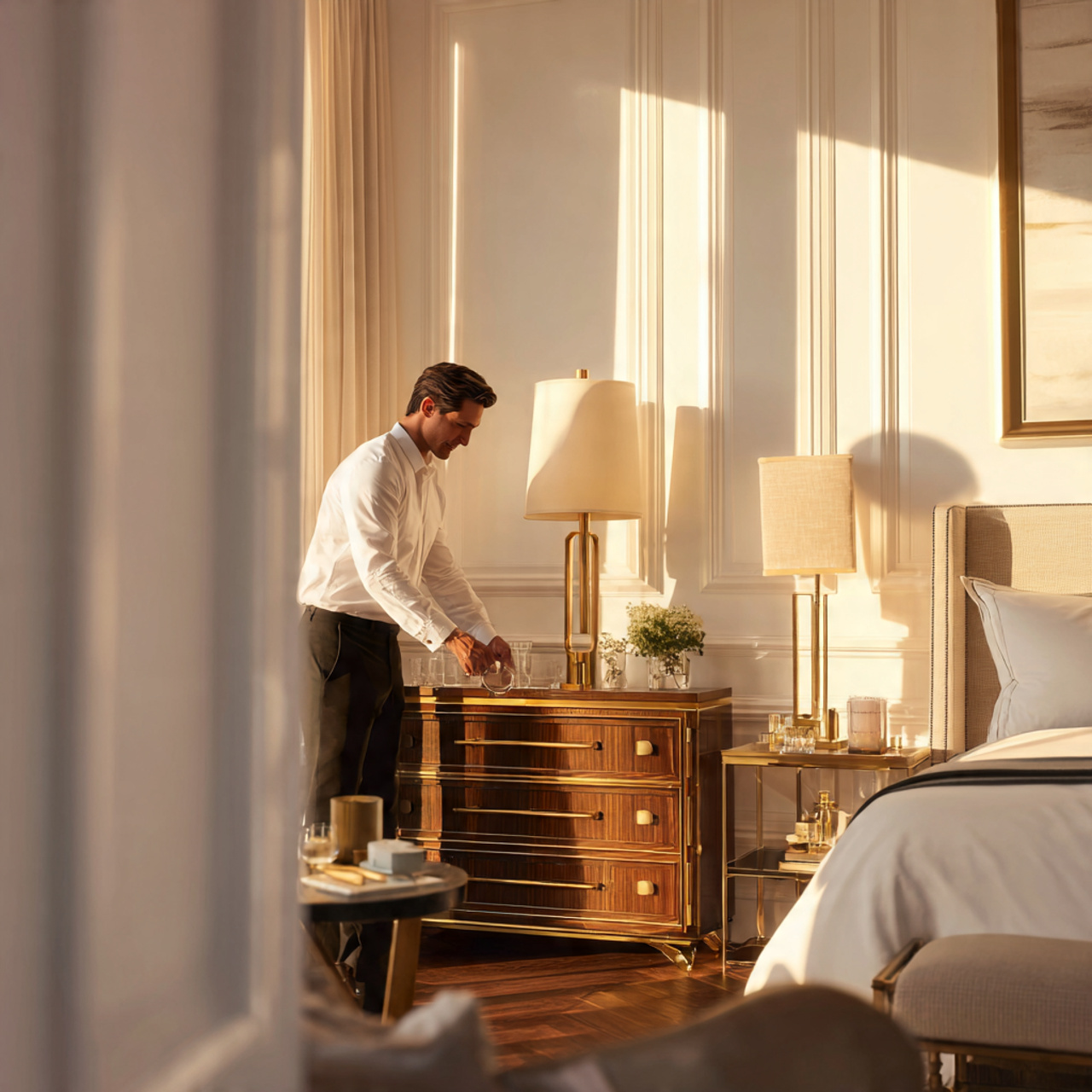 25 Chic Bedroom Decor Ideas for a Modern, Elegant & Cozy Space 2 ultra realistic interior shot of chic bedroom decor