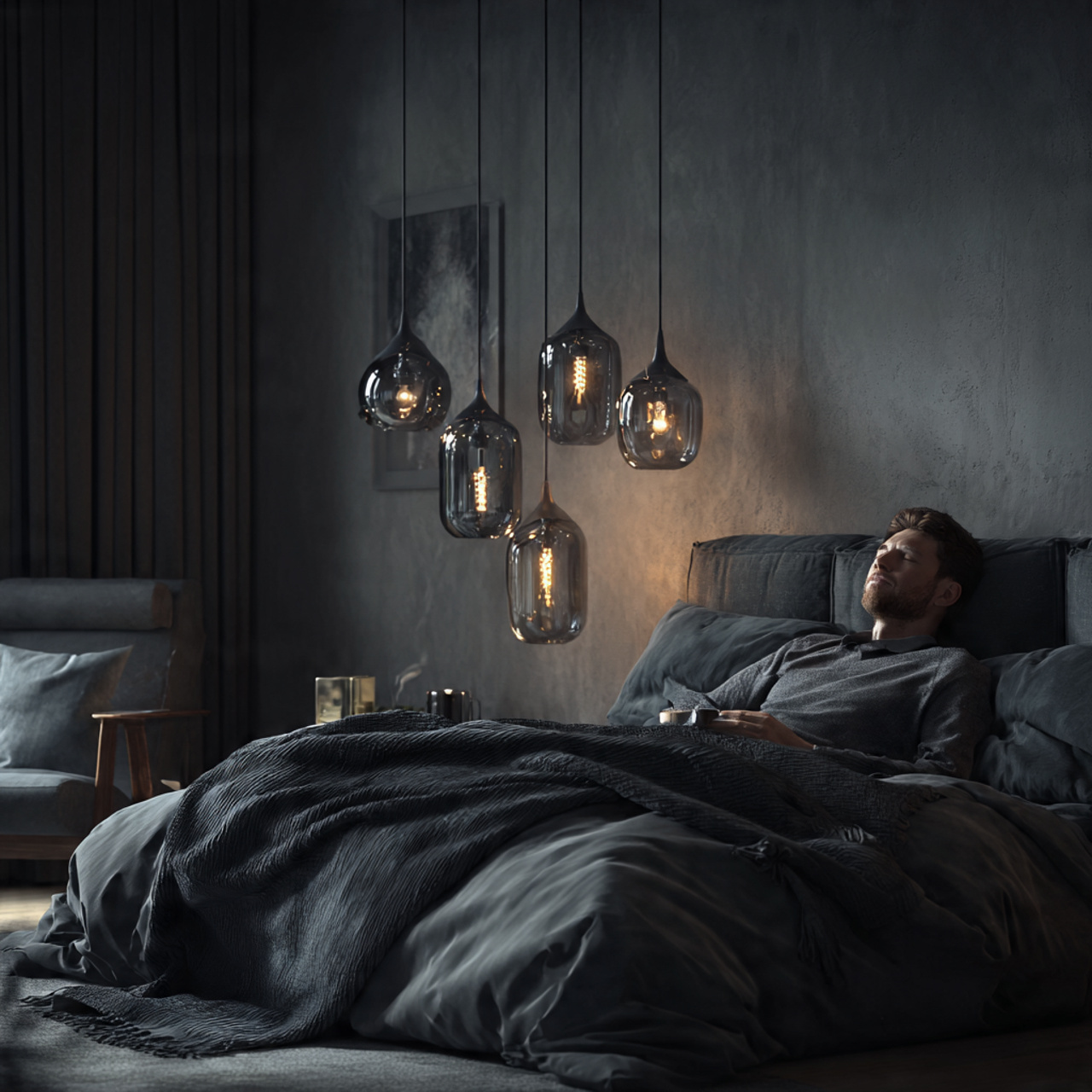 25 Grey Bedroom Decor Ideas to Transform Your Space Beautifully 10 ultra realistic moody bedroom scene displaying grey bedroom