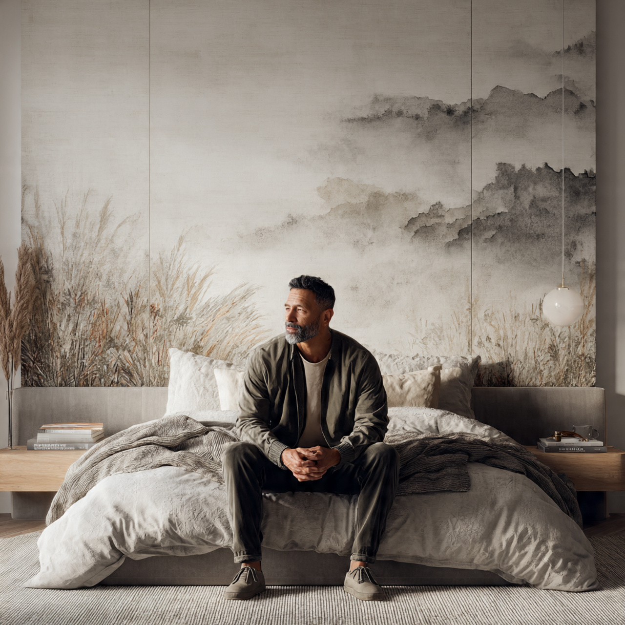 25 Wall Decor Bedroom Ideas to Instantly Elevate Your Space 20 ultra realistic serene bedroom interior showcasing wall decor