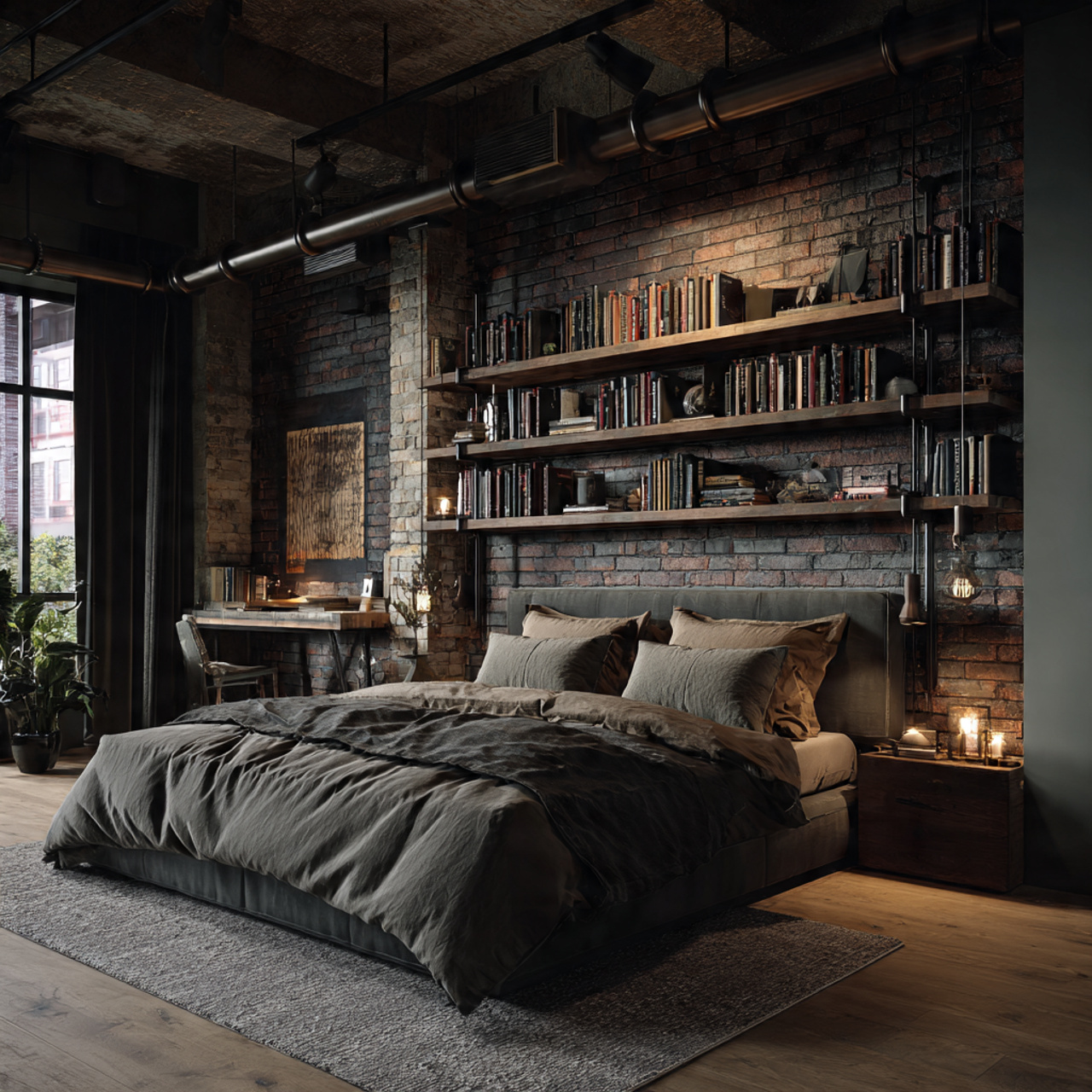 25 Wall Decor Bedroom Ideas to Instantly Elevate Your Space 13 ultra realistic urban bedroom scene featuring wall decor