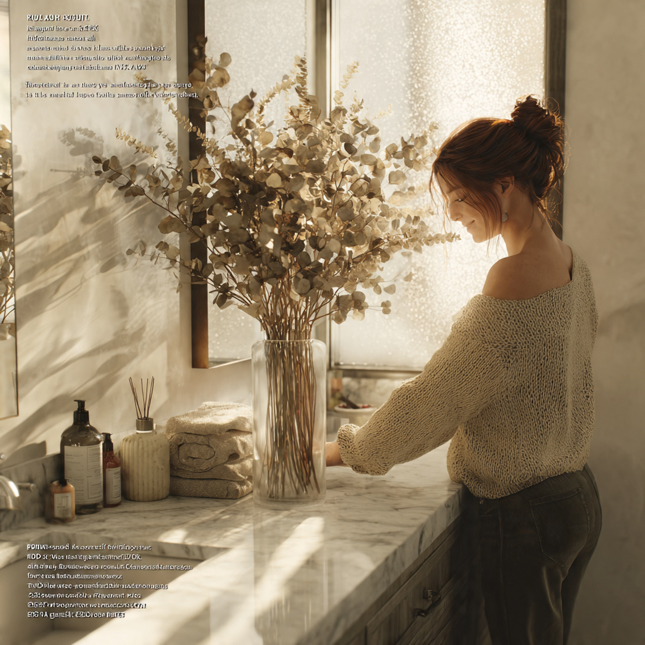 25 Bathroom Counter Decor Ideas That Elevate Style & Function Instantly 1 a bright and airy bathroom vanity with a tall slen