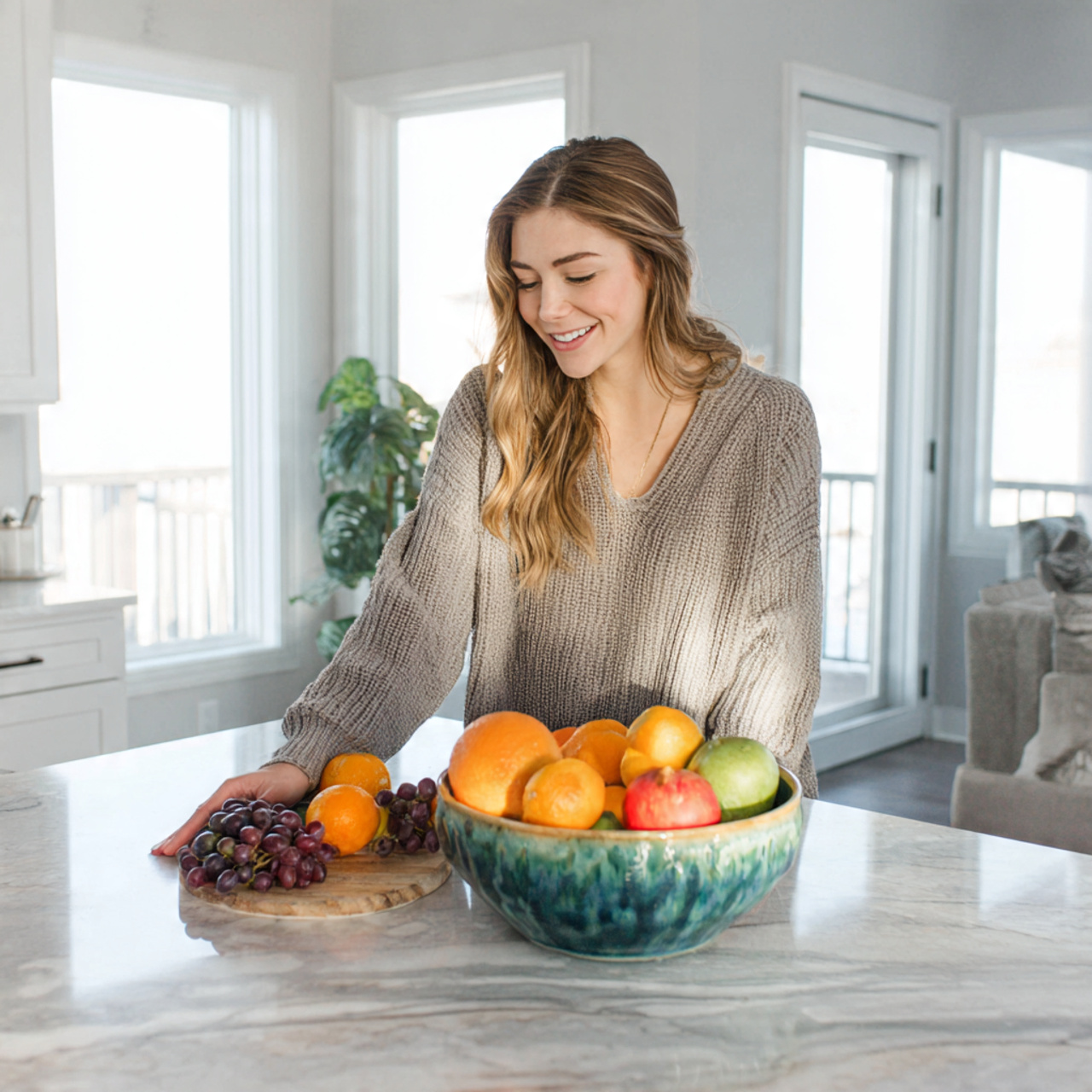 25 Simple Kitchen Decor Ideas to Create a Chic and Inviting Vibe 8 a bright kitchen island styled with simple kitchen