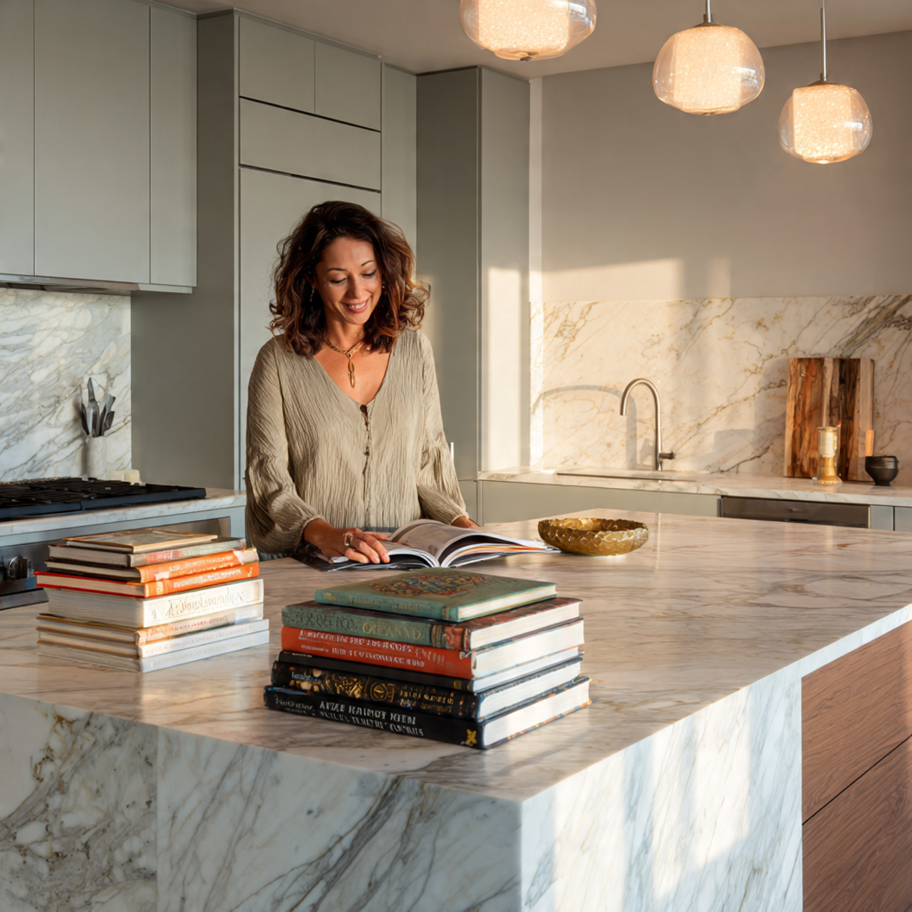 25 Transform Your Space with Stunning Kitchen Island Decor Ideas 10 a contemporary kitchen featuring a marble island w