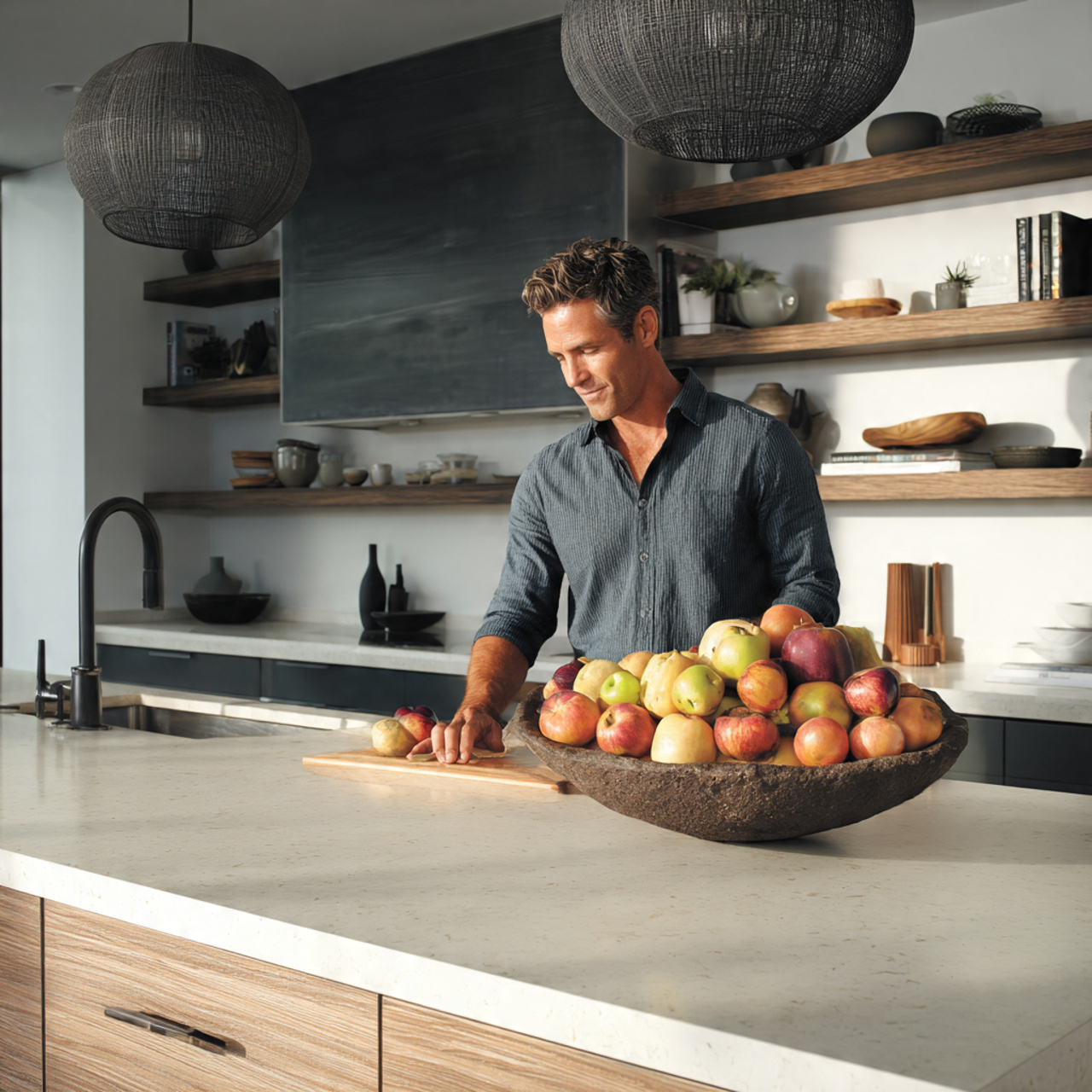 25 Transform Your Space with Stunning Kitchen Island Decor Ideas 12 a contemporary kitchen island decorated with an ar