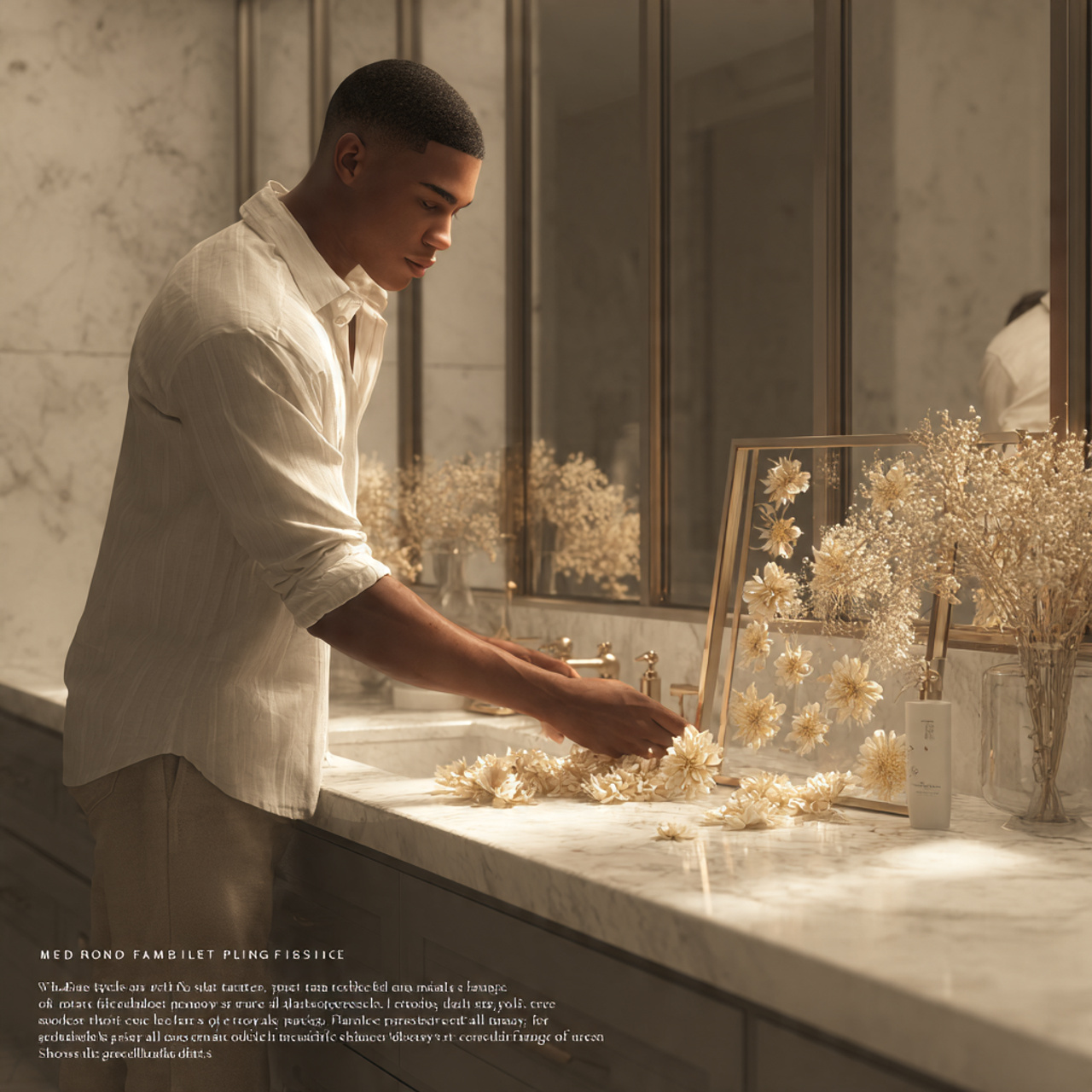 25 Bathroom Counter Decor Ideas That Elevate Style & Function Instantly 25 a delicate bathroom vanity displaying pressed flow