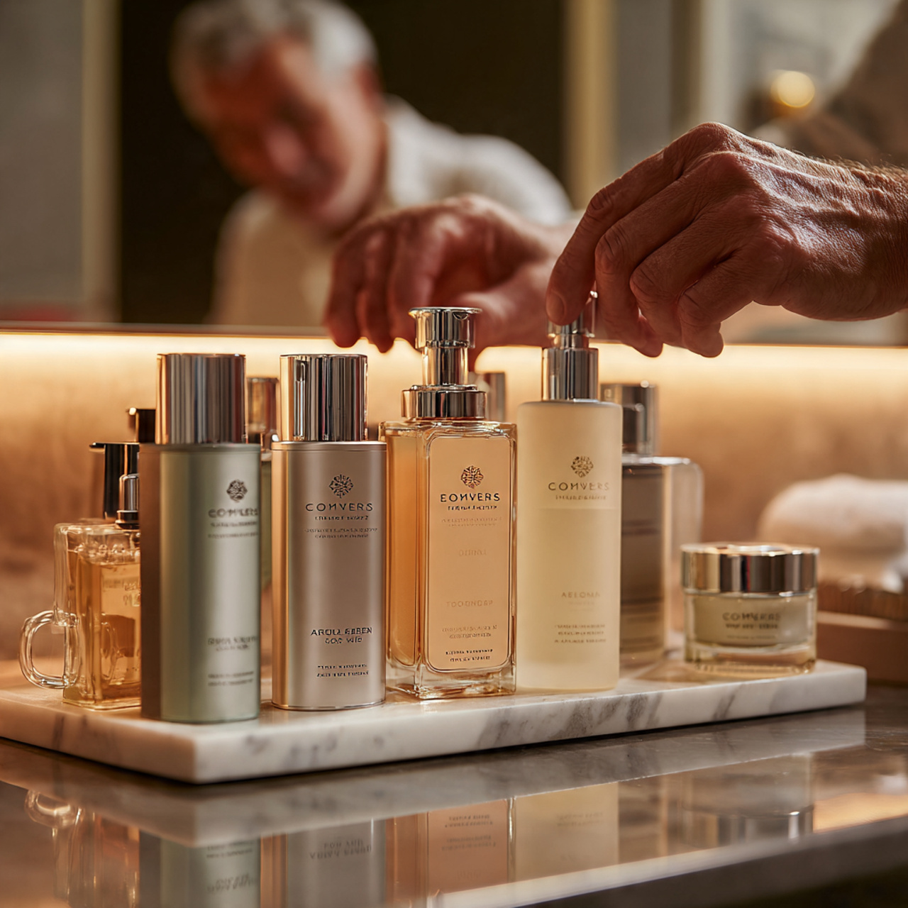 25 Bathroom Counter Decor Ideas That Elevate Style & Function Instantly 2 a luxurious bathroom counter featuring a white mar