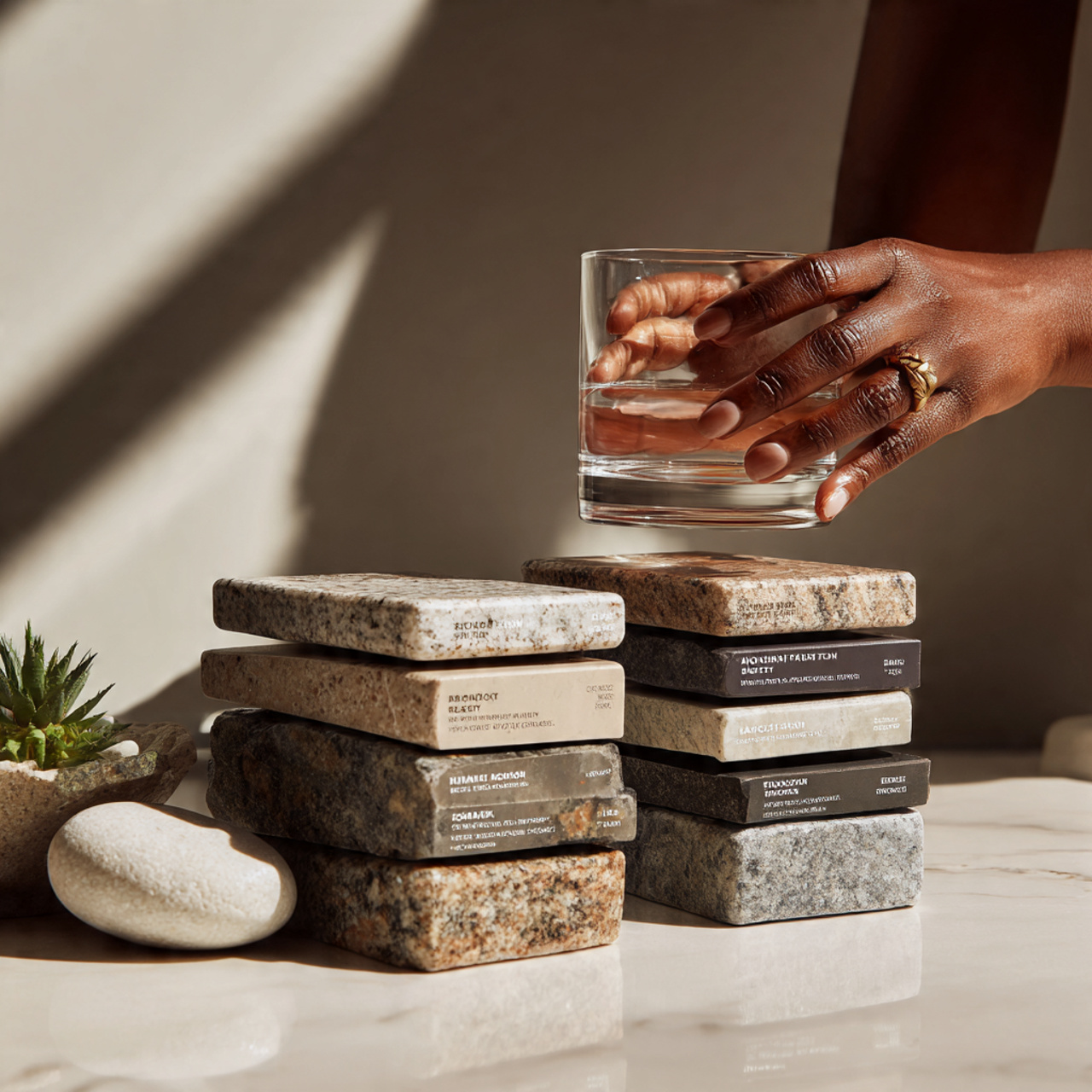 25 Bathroom Counter Decor Ideas That Elevate Style & Function Instantly 10 a modern bathroom countertop decorated with stacke