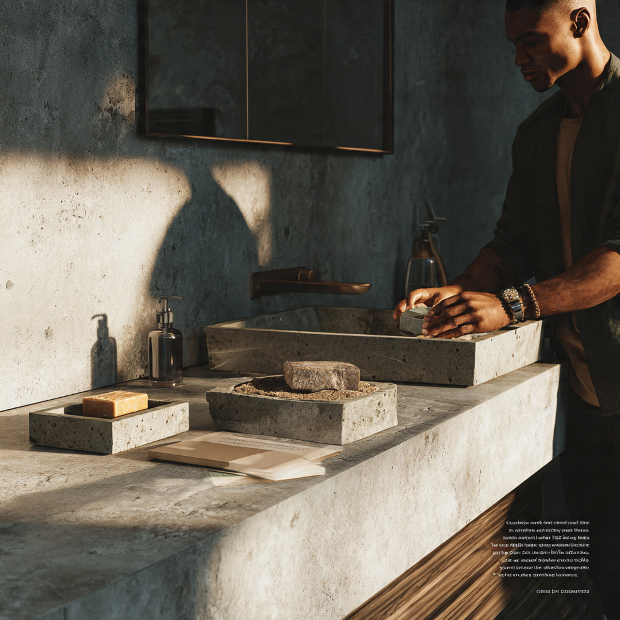 25 Bathroom Counter Decor Ideas That Elevate Style & Function Instantly 17 a modern bathroom vanity featuring minimalist conc