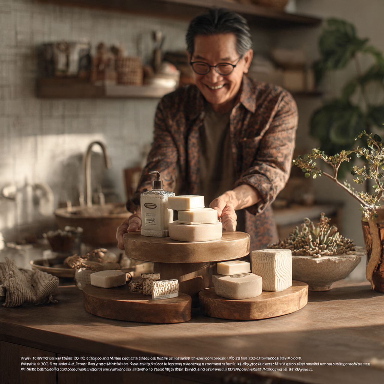 25 Bathroom Counter Decor Ideas That Elevate Style & Function Instantly 8 a rustic modern bathroom vanity showcasing tiered