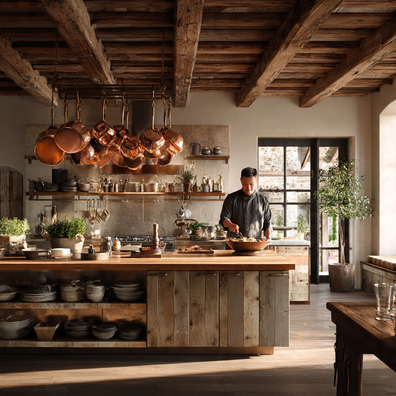 25 Simple Kitchen Decor Ideas to Create a Chic and Inviting Vibe 19 a rustic modern kitchen displaying simple kitchen